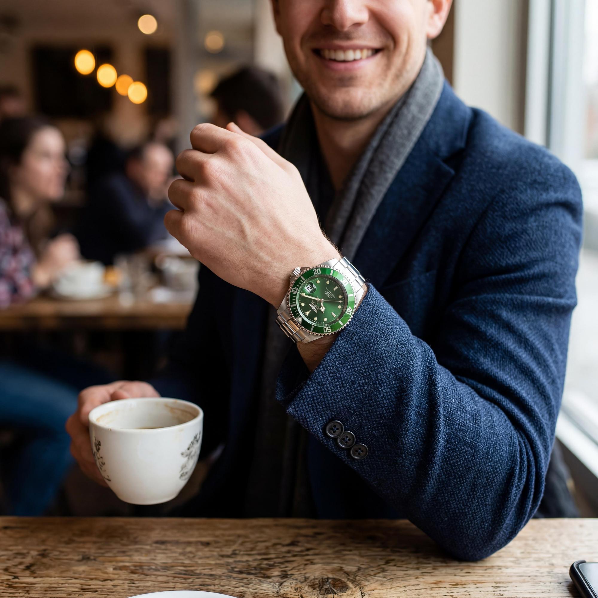 Reloj Invicta Pro Diver 35719 automático para hombre, de acero inoxidable, esfera verde, brilla en la oscuridad, 47 mm, 20 bar, Photo 4