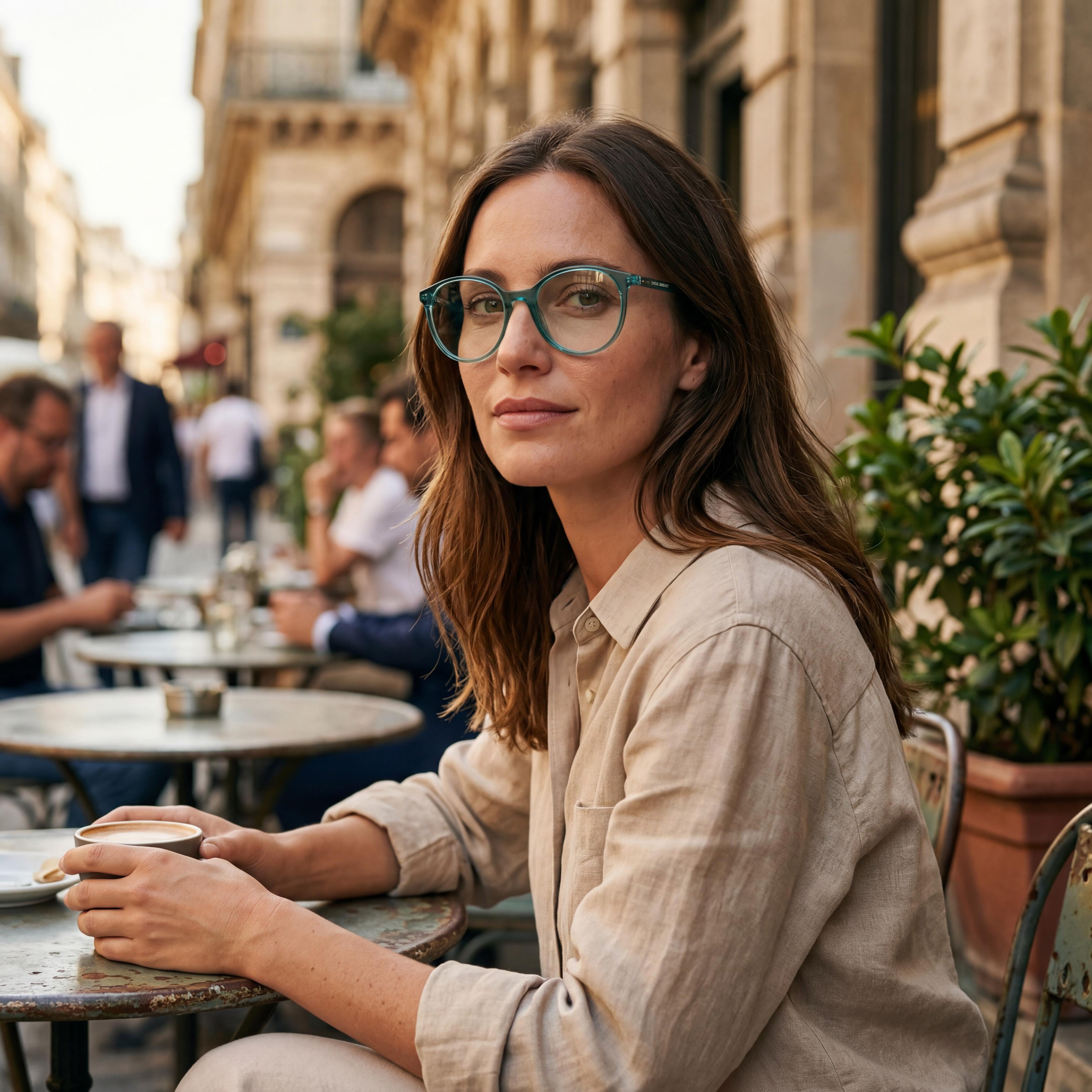 Isabel Marant Im 0086 Retro/Vintage Style Women's Acetate Teal Frame Polycarbonate Lenses Sunglasses 55mm, Photo 5