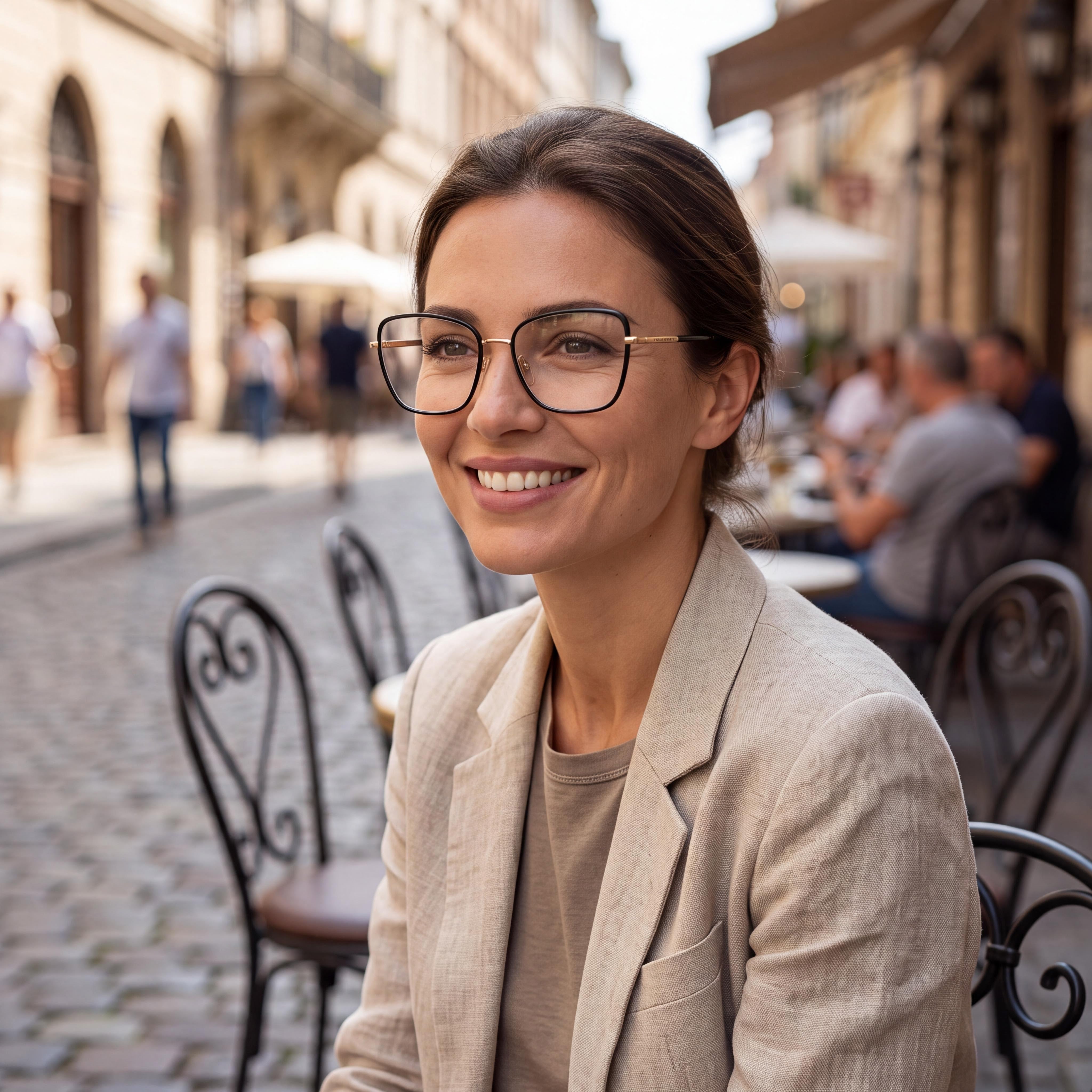 Dolce & Gabbana Classic Minimalist Unisex Black Eyeglasses Optical Frames with Clear Demo Lenses - Prescription Ready, Photo 6