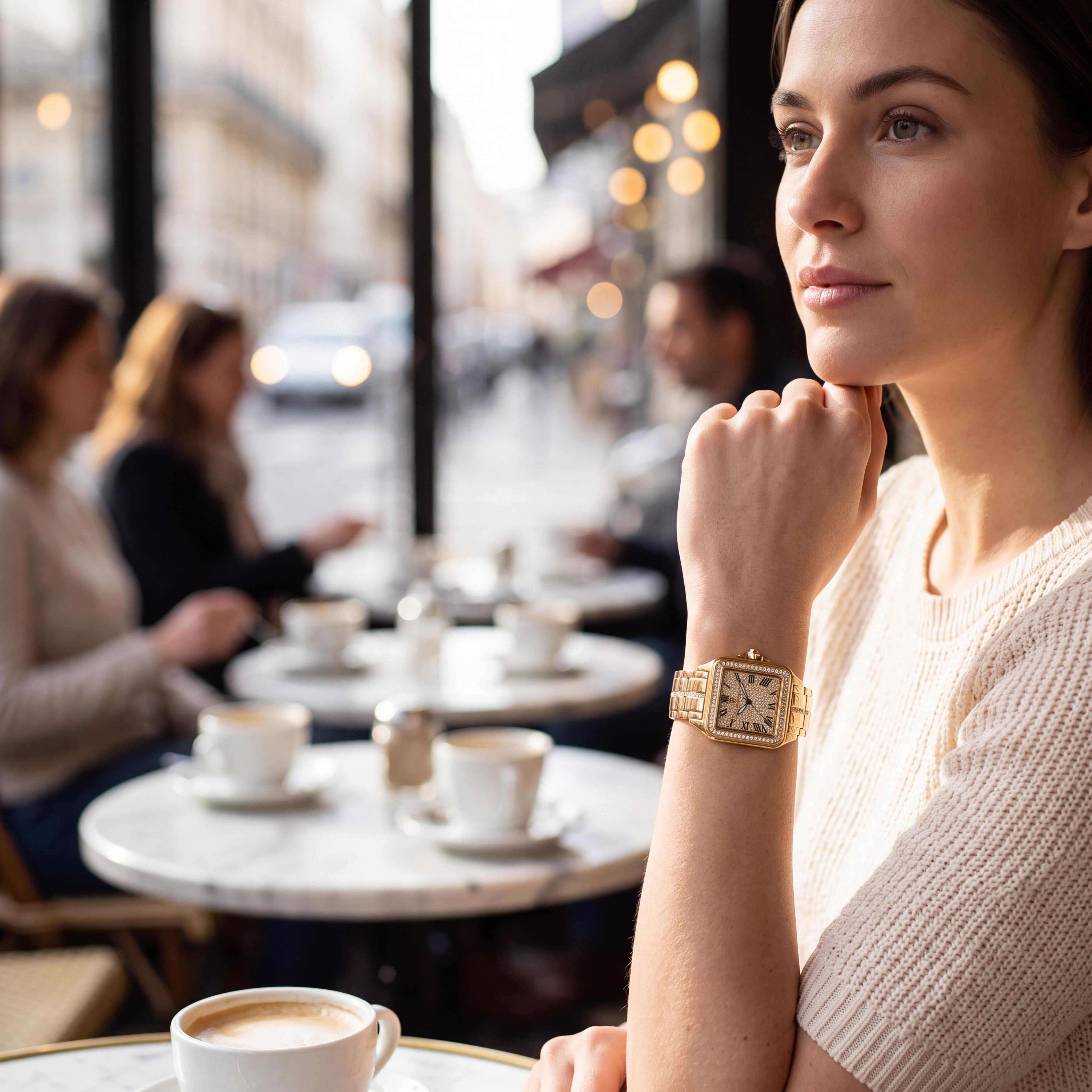 Christian Van Sant CV4621 Splendeur Women's Gold-tone Stainless Steel Bracelet Crystal-Embellished Quartz Watch 41mm, Photo 4