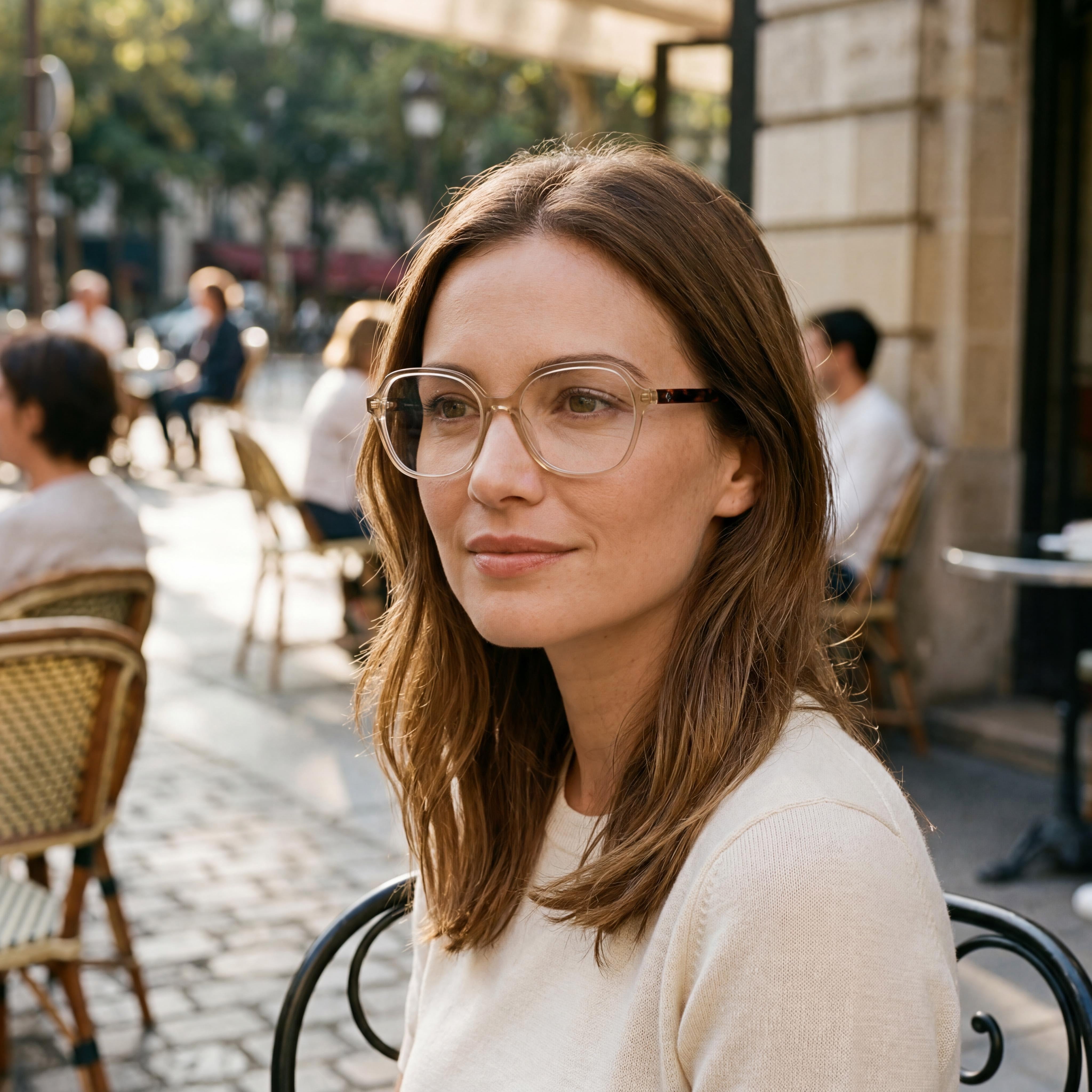 kate spade new york Casual Women's Beige Acetate Eyeglasses 53mm, Photo 5