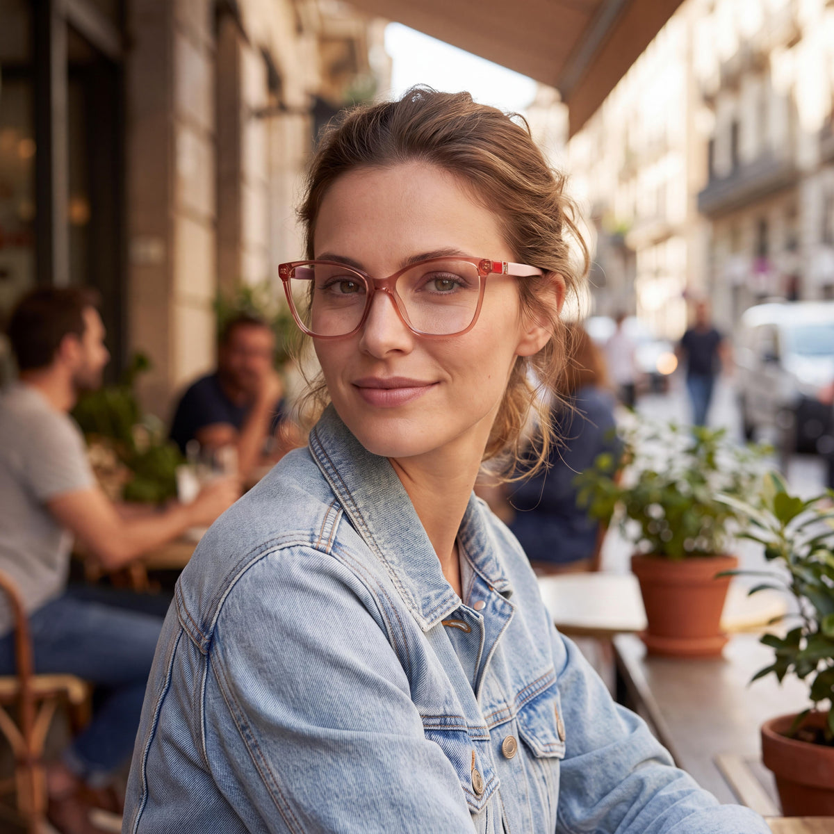 Carolina Herrera Modern Women's Multicoloured Frame Eyeglasses with Peach Lenses, Bridge 16mm, Temple 145mm, Photo 5