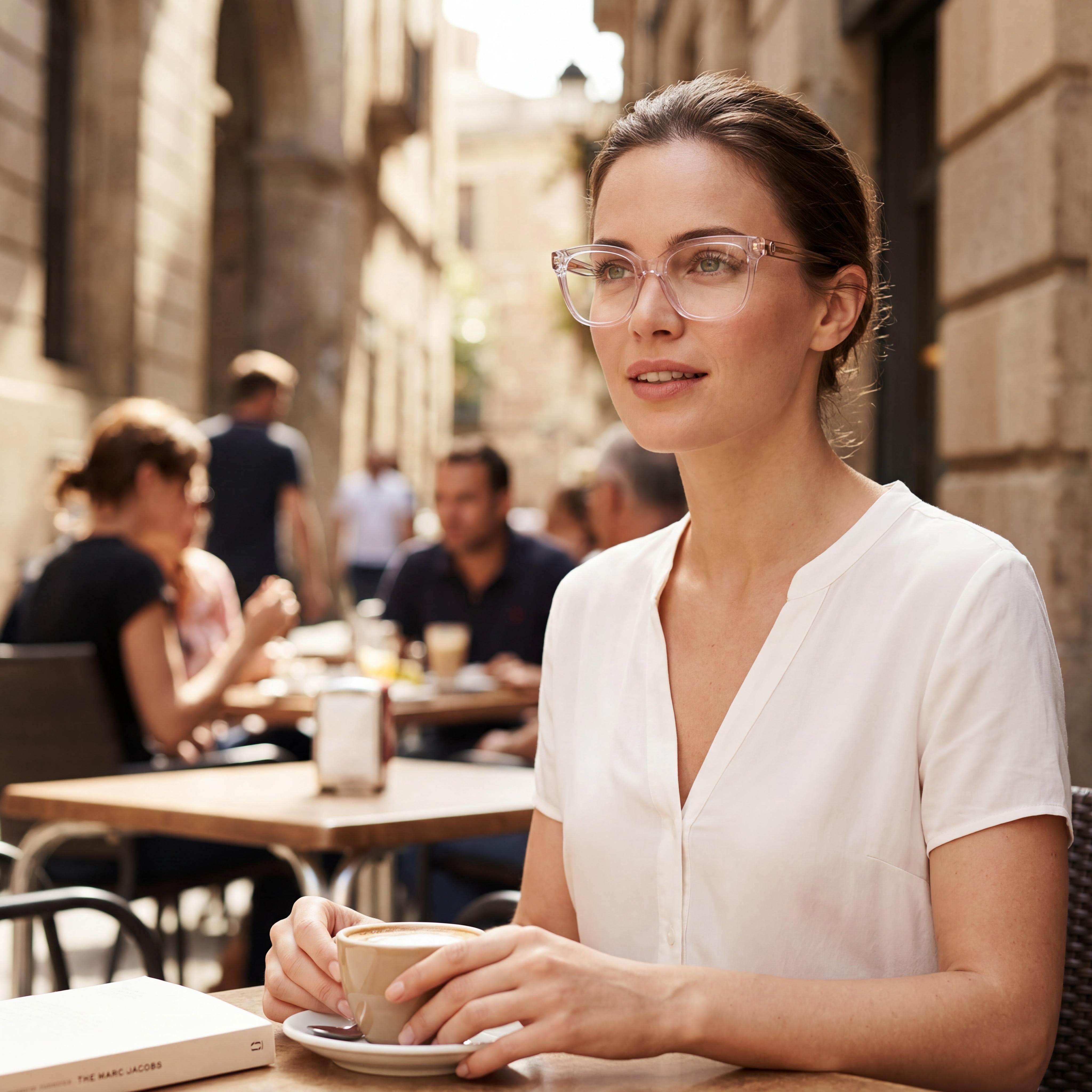 Marc Jacobs Modern Women's Crystal Acetate Frame Eyewear, 52mm Lens, 19mm Bridge, 140mm Temple, Photo 5