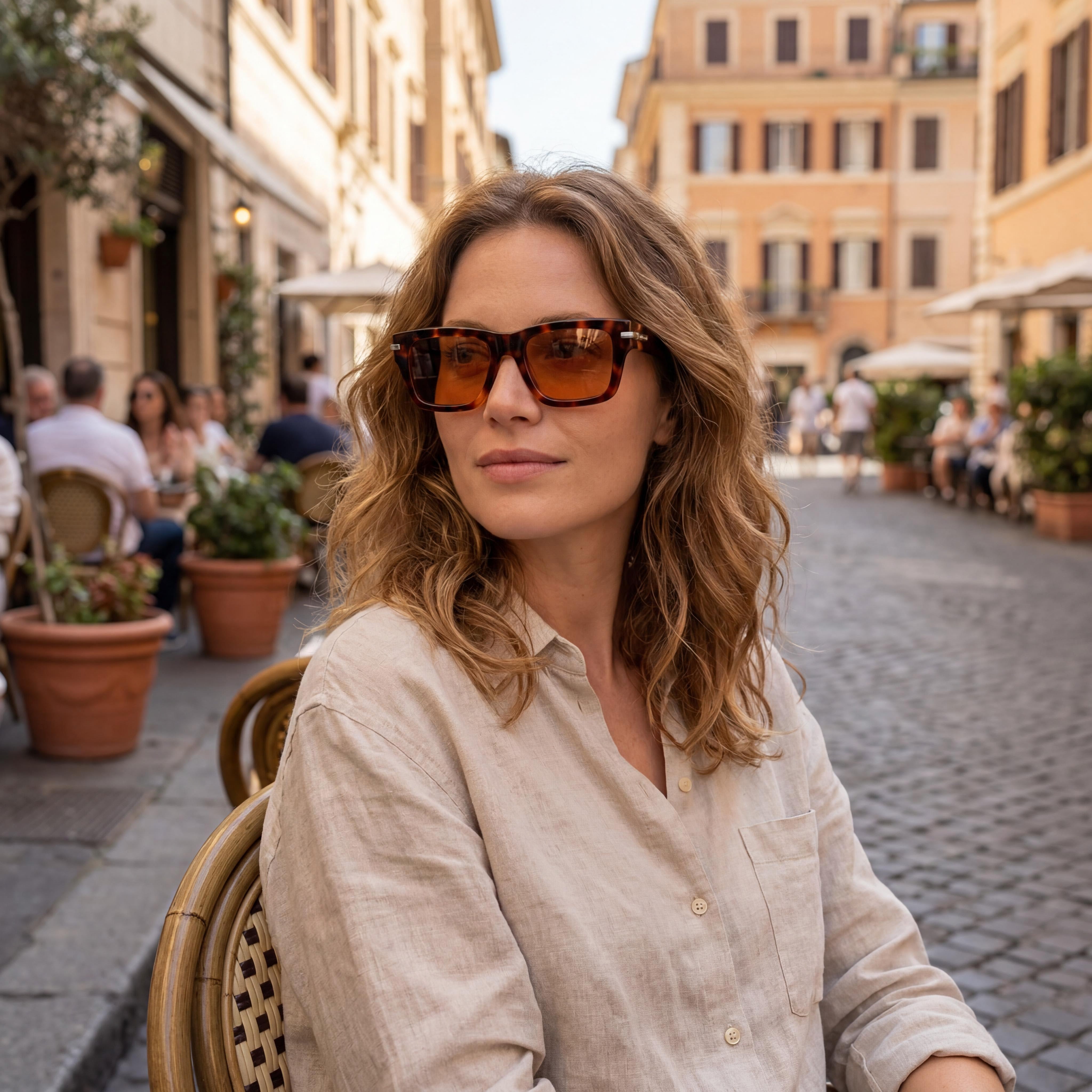 Gafas de sol Ferragamo Sf2033s para mujer con montura de acetato carey y lentes no graduadas de 53 mm, Photo 5