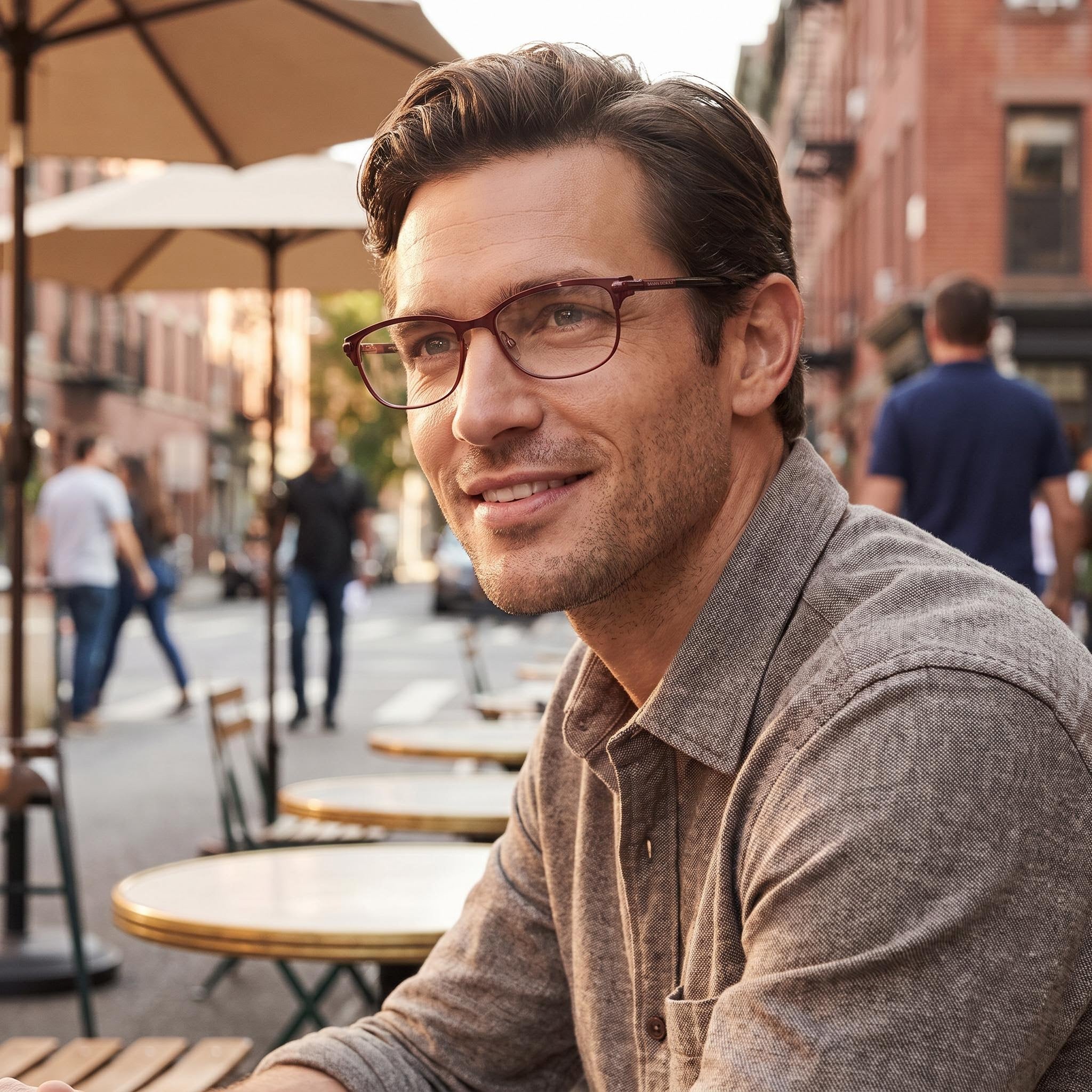 BANANA REPUBLIC Serafina Men's Burgundy Metal Eyeglasses with 51mm Lens, 16mm Bridge, 130mm Temple, Photo 6
