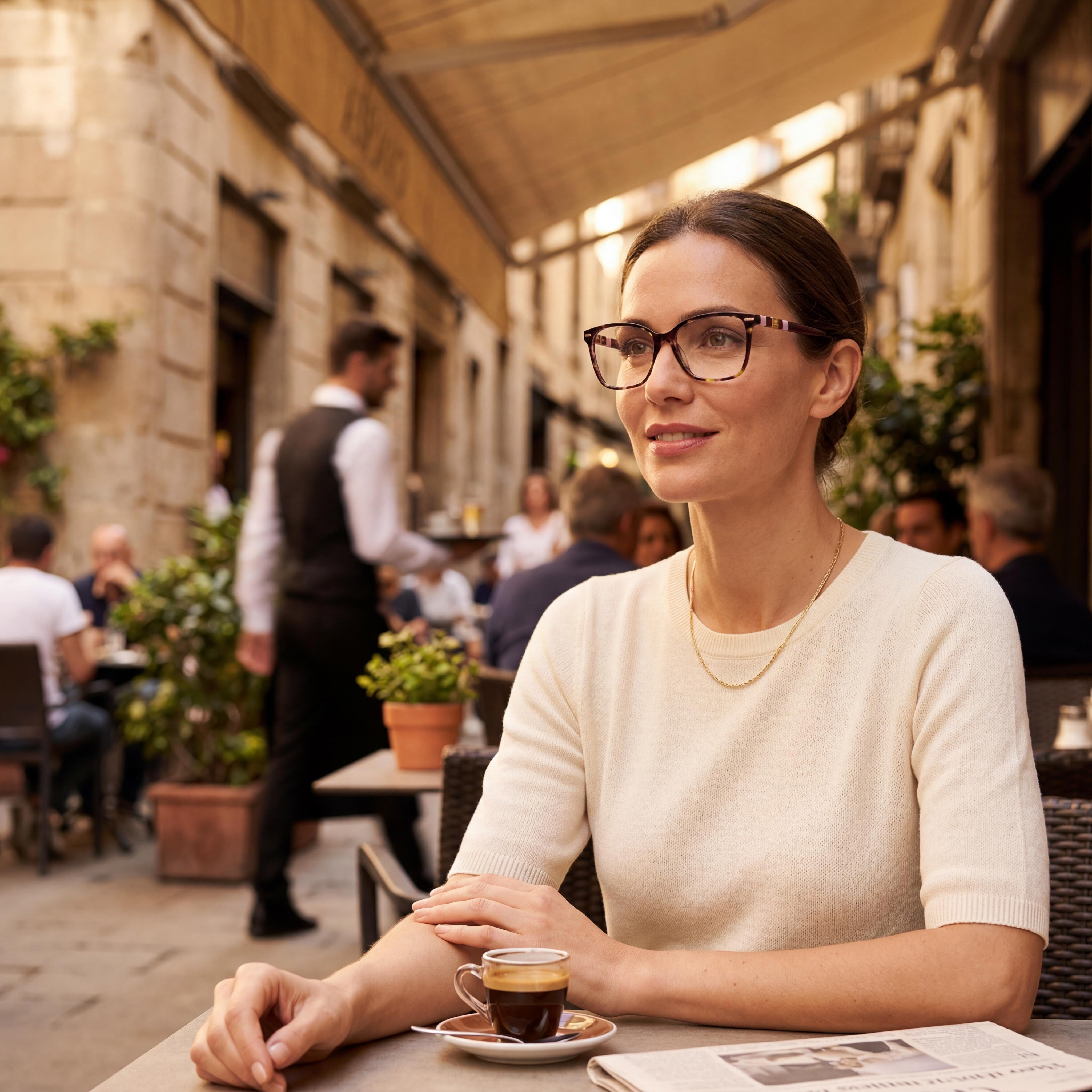 Carolina Herrera Her 0108 Gafas de Sol de Acetato Negro Nude para Mujer con Lentes de Policarbonato, 54mm Ancho de Lente, Photo 5