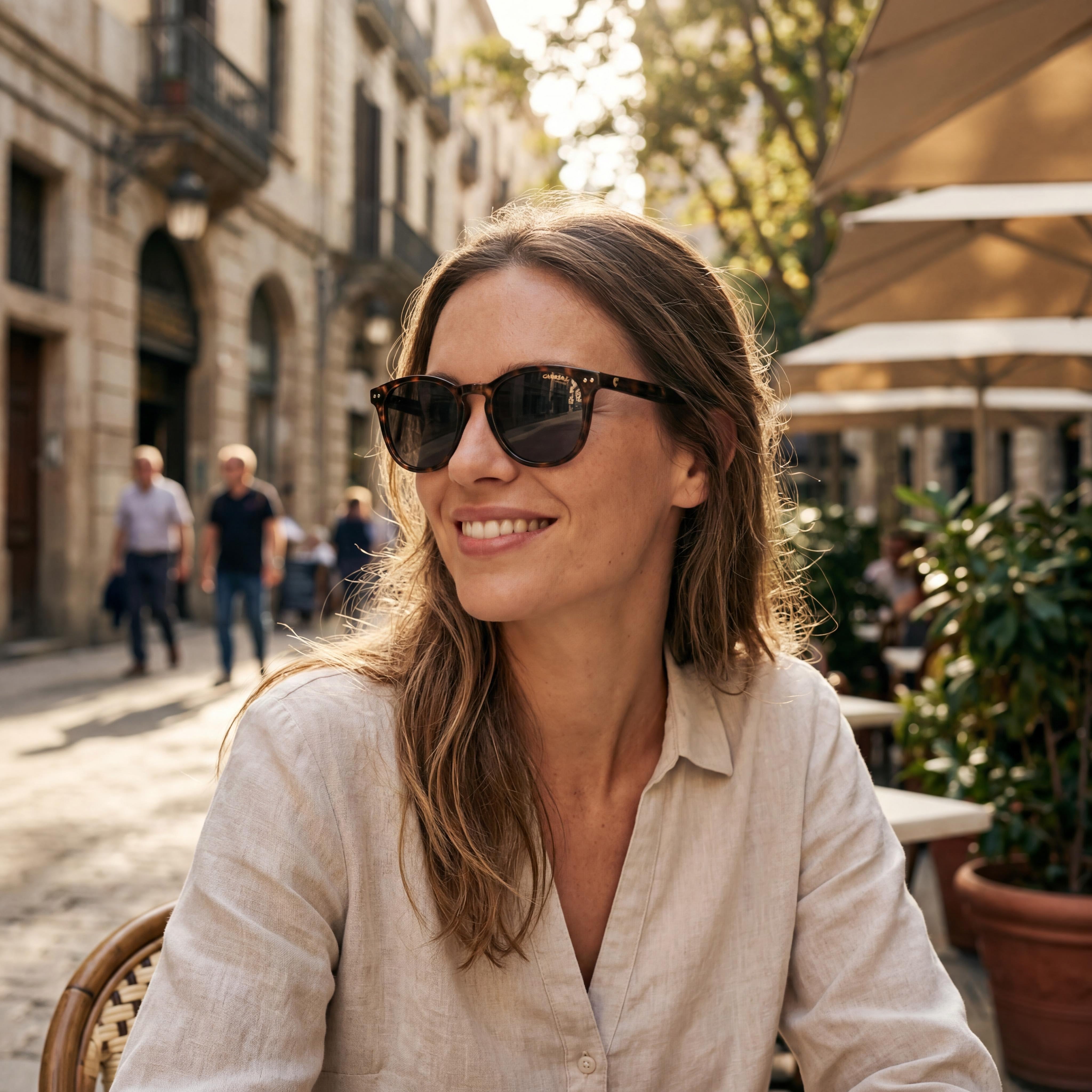 Gafas de sol Carrera Classic 2032T/S unisex para niños, de policarbonato propionato color Havana, con protección UV, 48 mm, Photo 6