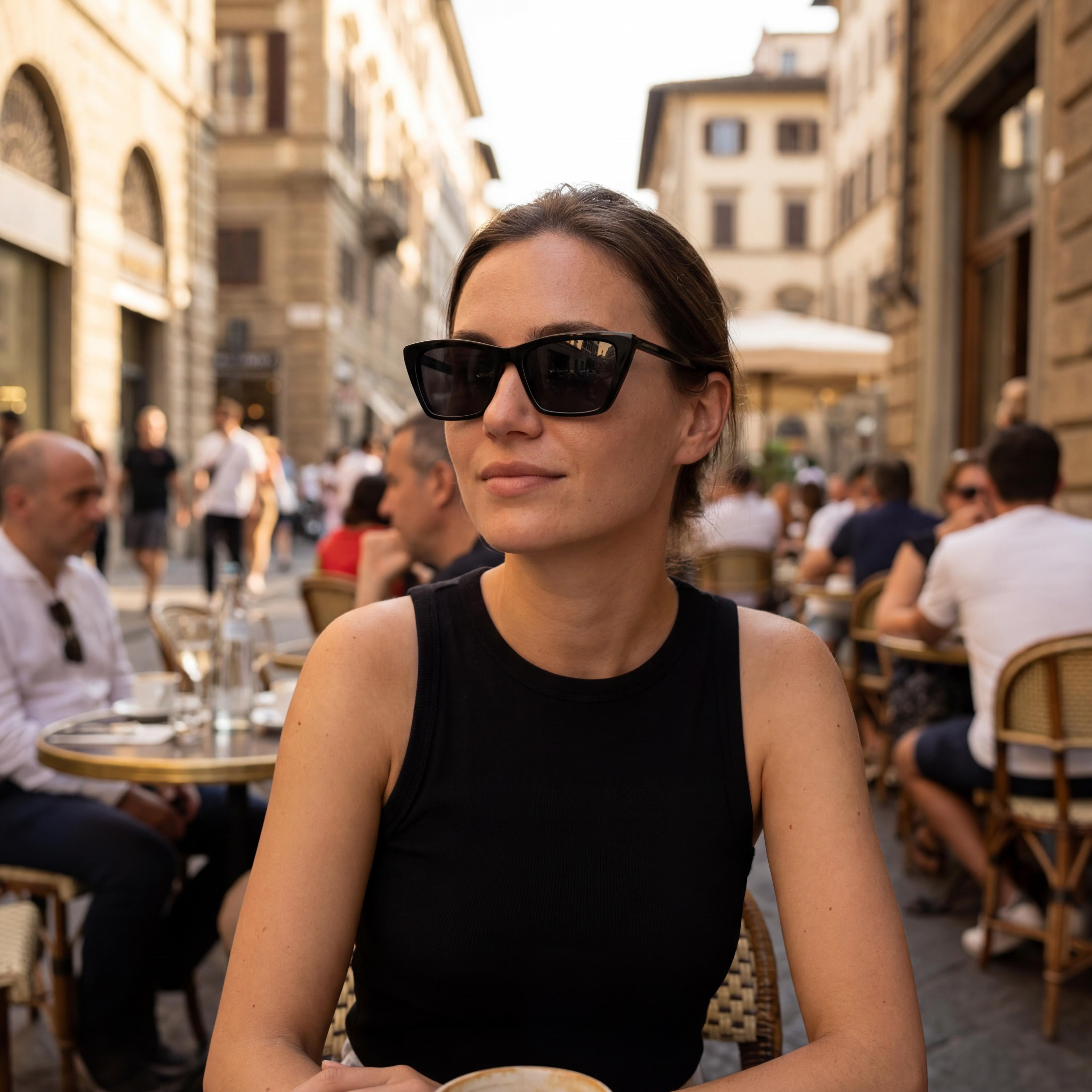 Gafas de sol Yves Saint Laurent Minimalist Classic de plástico negro no polarizadas para mujer de 54 mm, Photo 4