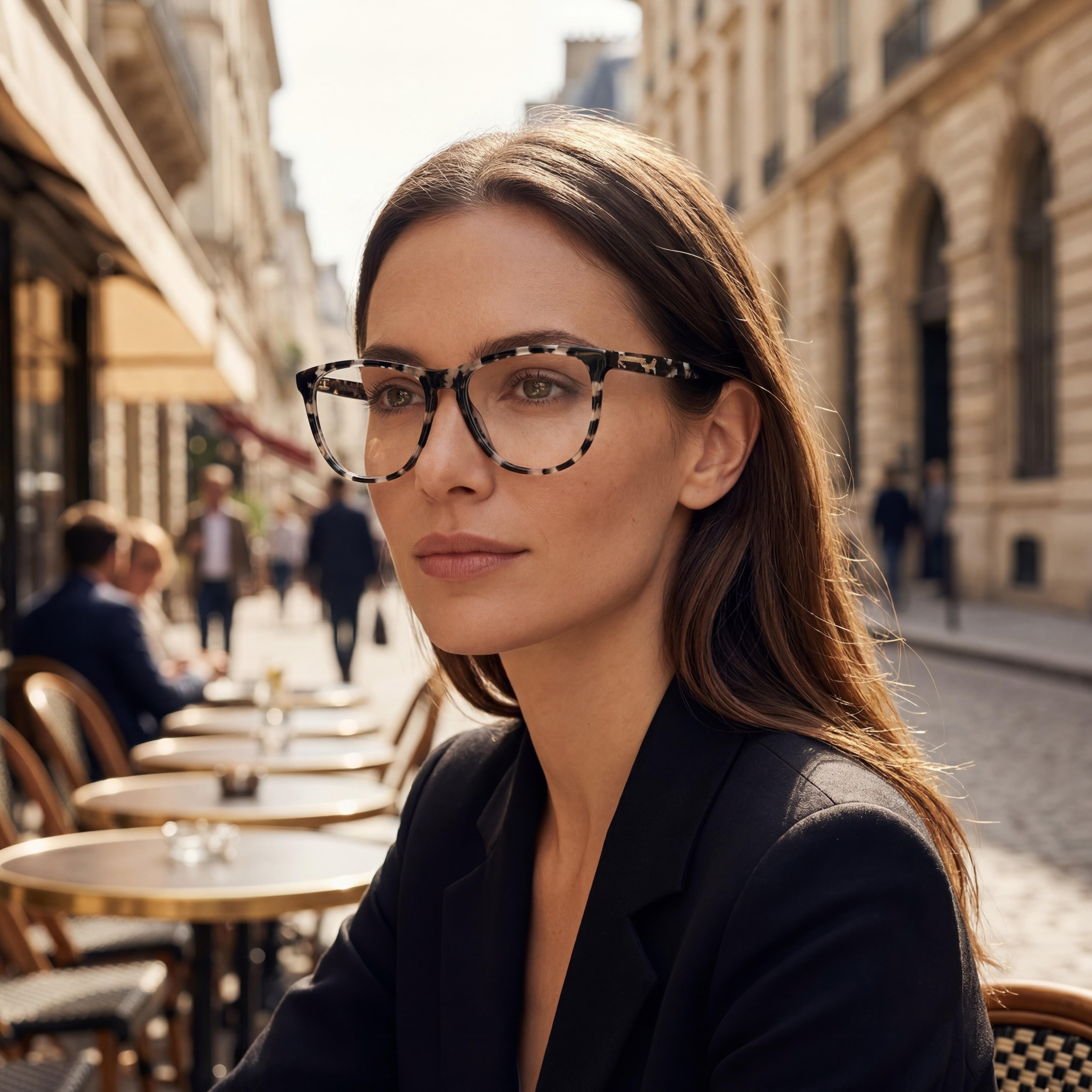Monturas ópticas Victoria Beckham Vb2672 para mujer, color Havana, color negro, ancho de lente de 56 mm, ancho de puente de 15 mm, longitud de patilla de 140 mm, Photo 5