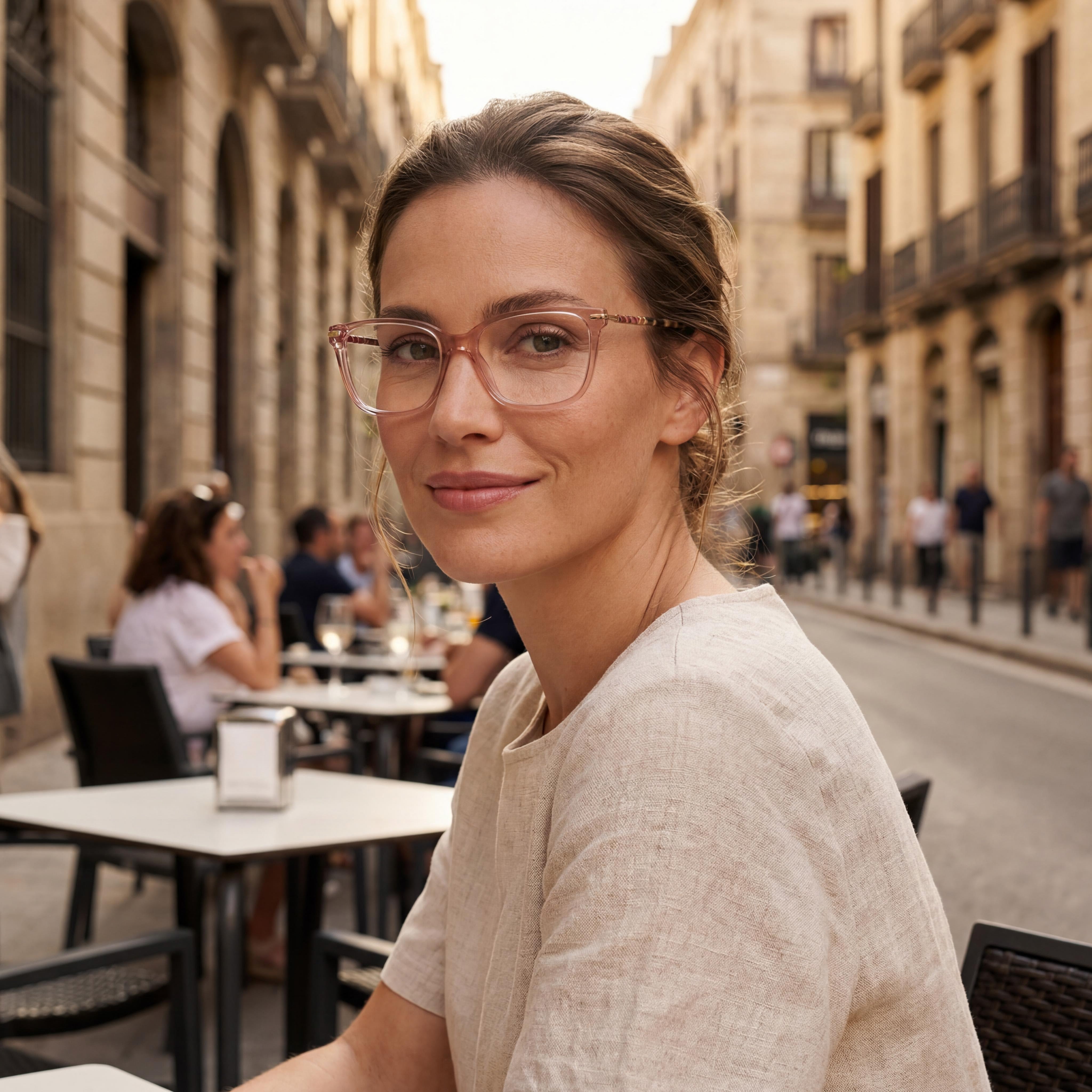 Carolina Herrera Her 0097 Unisex Gafas de plástico Nude Havana 54mm, Photo 5