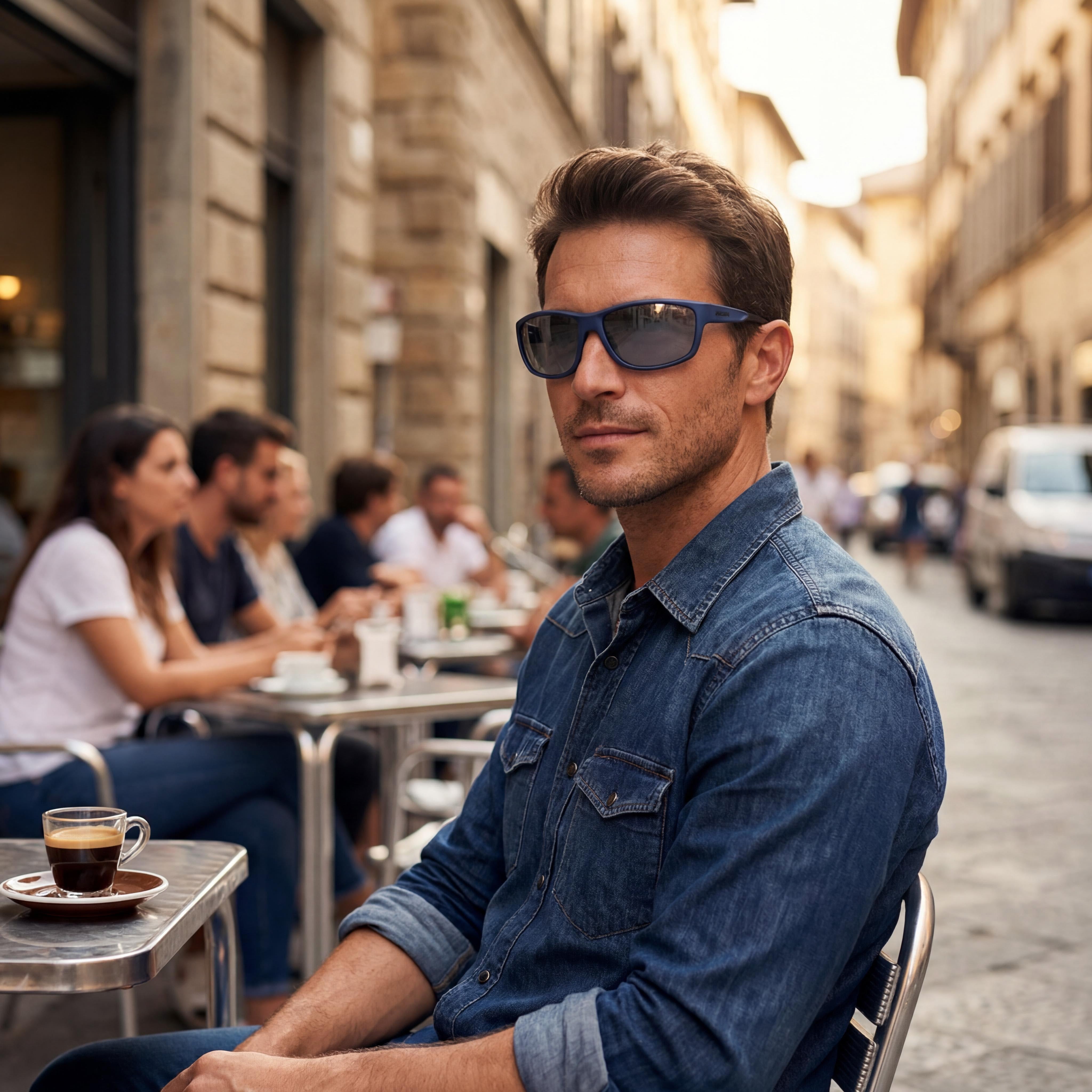 Carrera Casual Men's Blue Metalized Polyamide Frame UV Protected Non-Polarized Sunglasses 68mm, Photo 4