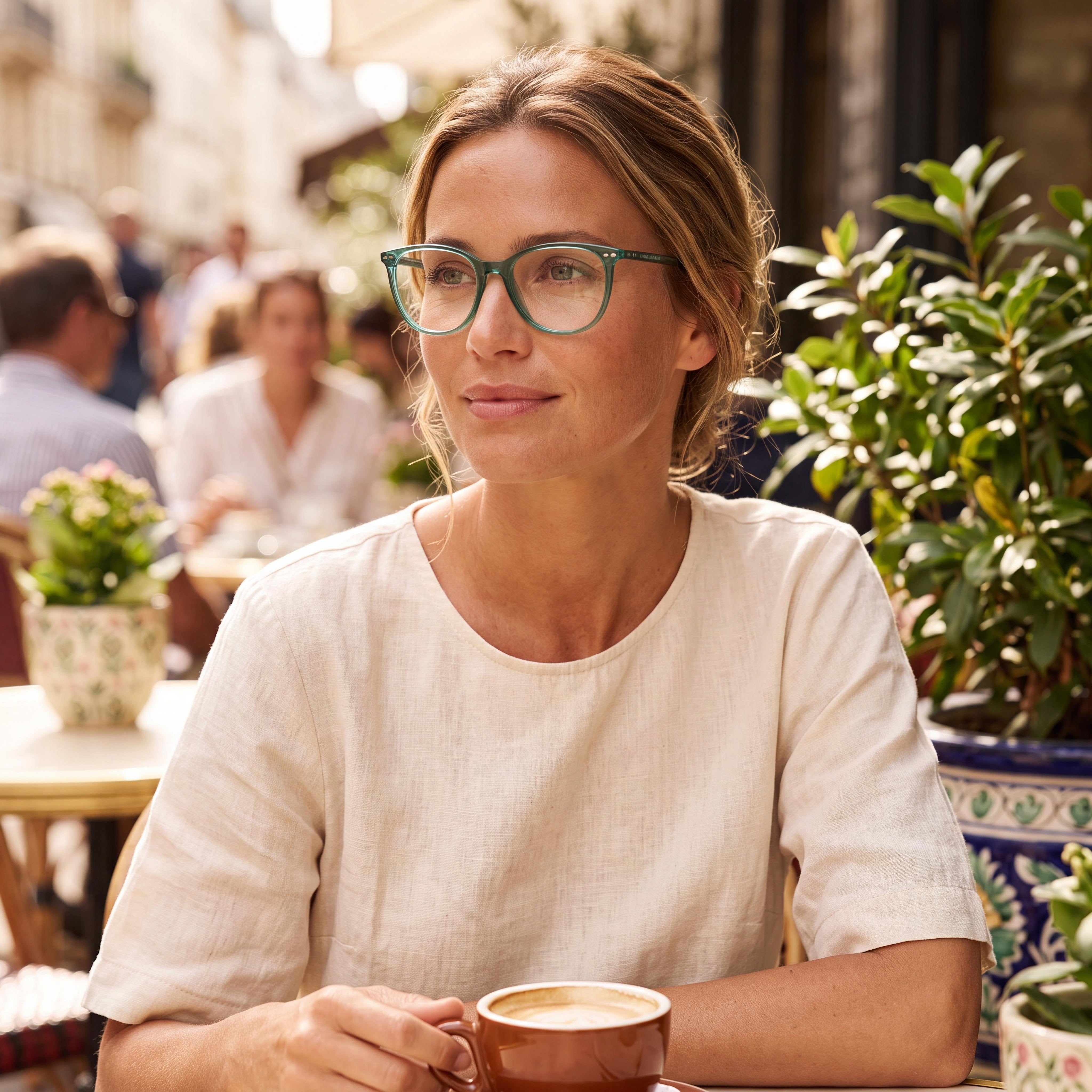 Gafas de Sol Unisex Modernas Isabel Marant con Montura de Acetato Verde Azulado y Lentes de Policarbonato Verde Azulado no Polarizadas, 51mm de Ancho de Lente, Photo 5