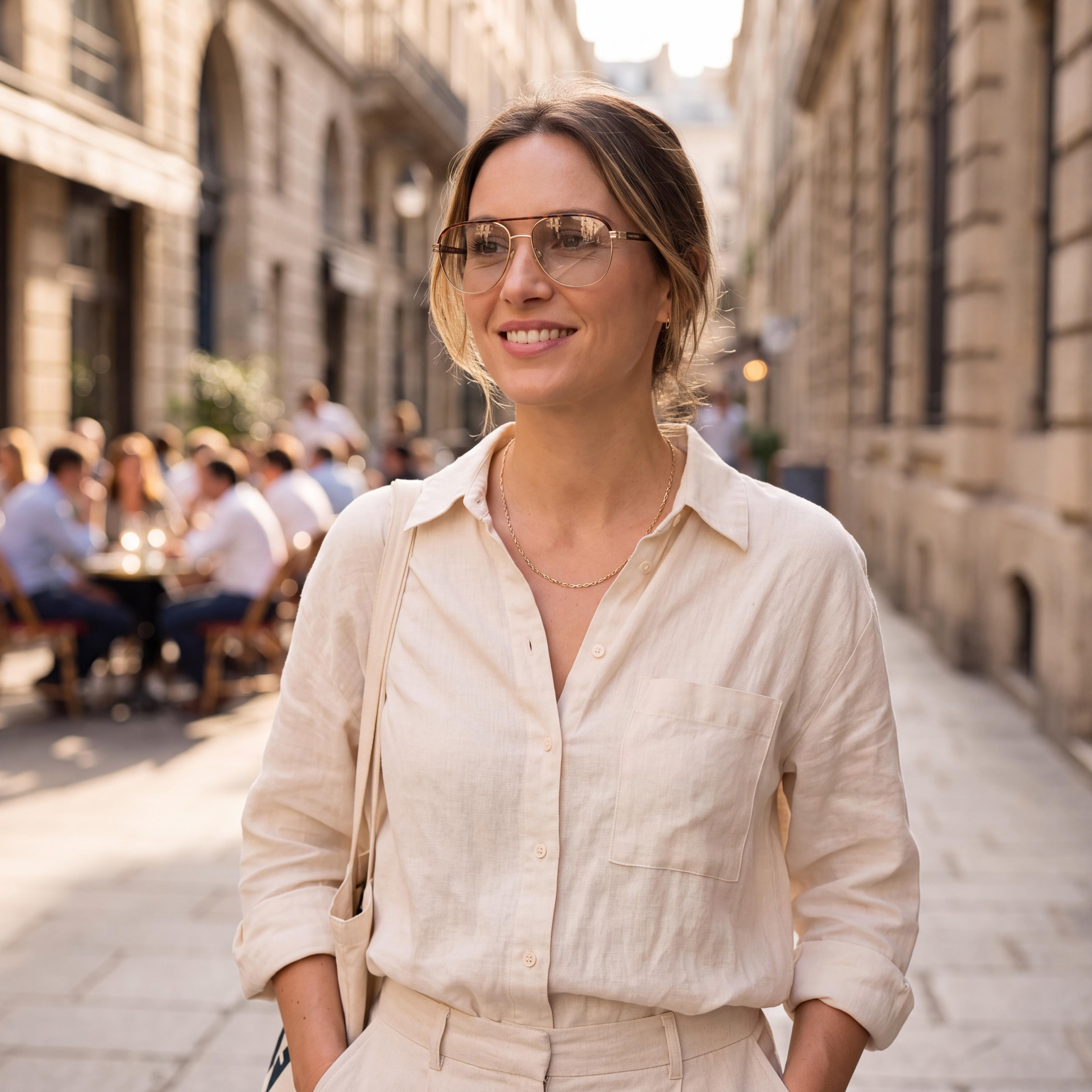 Marc Jacobs Modern Marc 571 Women's Gold Havana Alloy Steel Frame Eyeglasses with Polycarbonate Lenses 57-16-145mm, Photo 6
