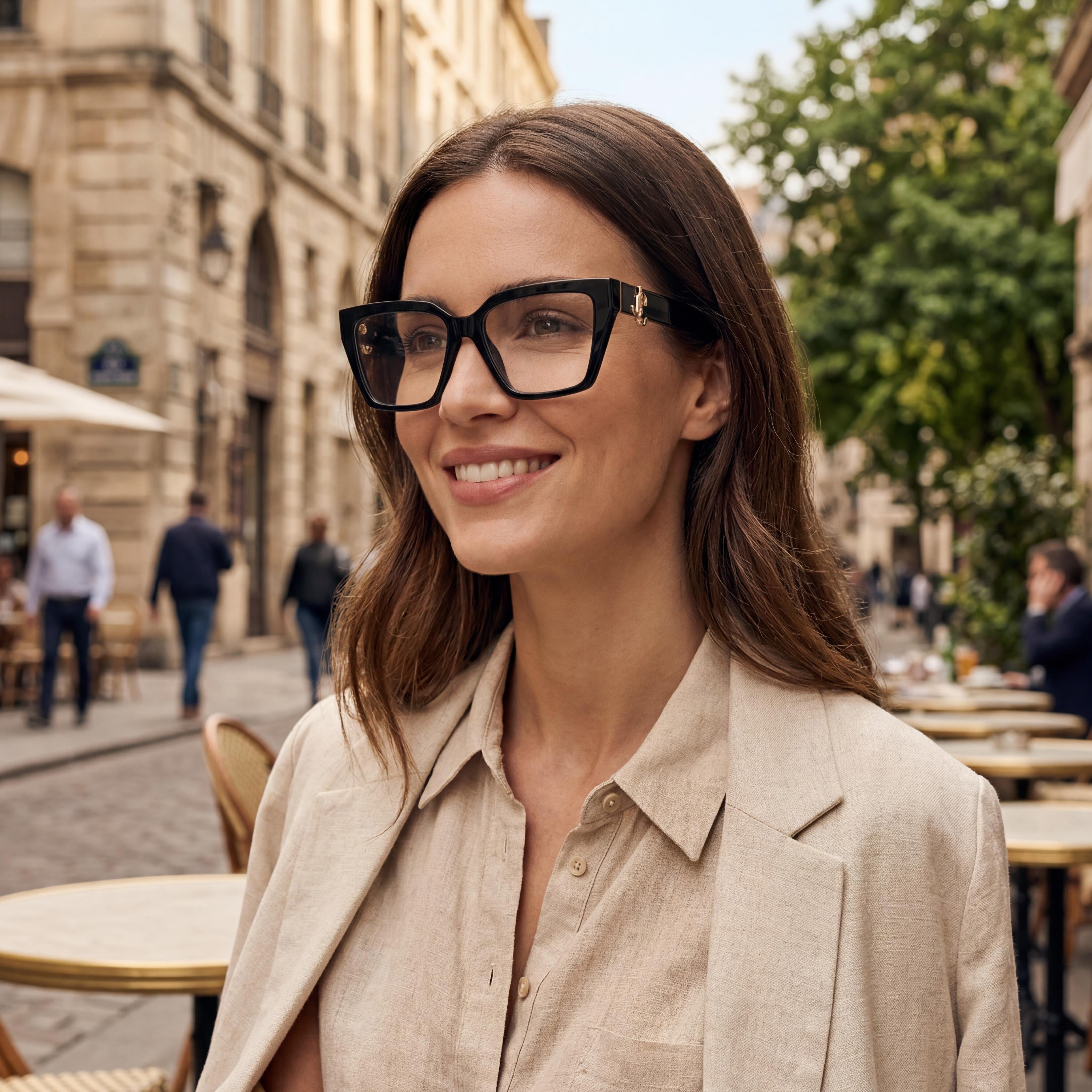 JIMMY CHOO Jc 3017u Unisex Multicolour Acetate Optical Frame with Clear Lenses 54mm, Photo 5