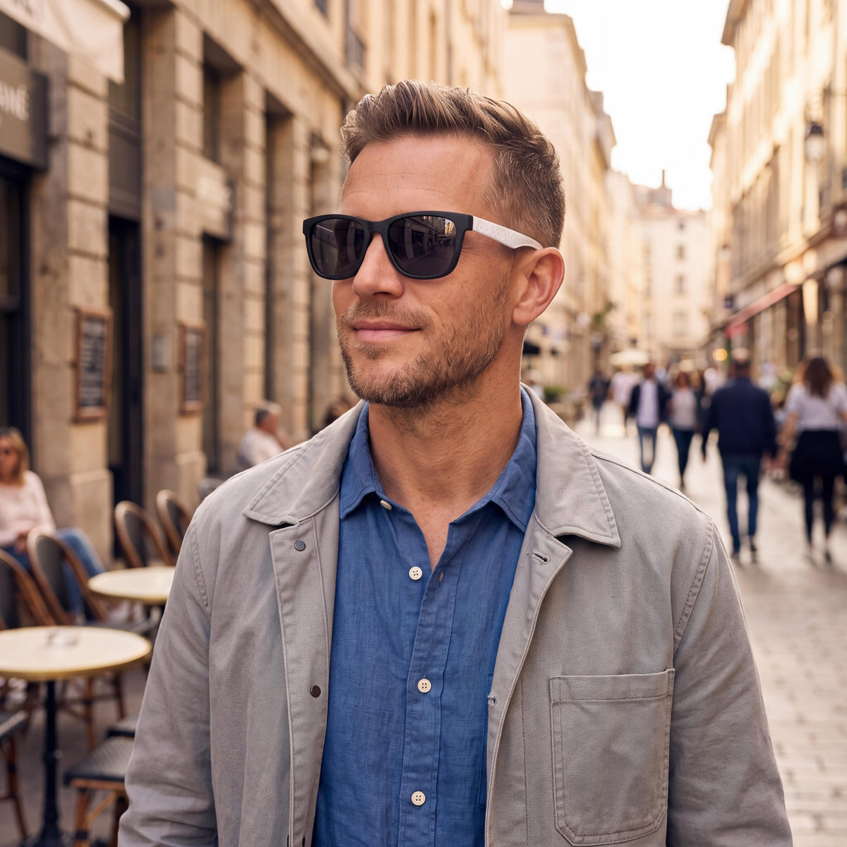 adidas Originals Modern Men's Navigator Plastic Frame Nero Opaco Mirror Smoke UV Protection Sunglasses 54mm, Photo 3