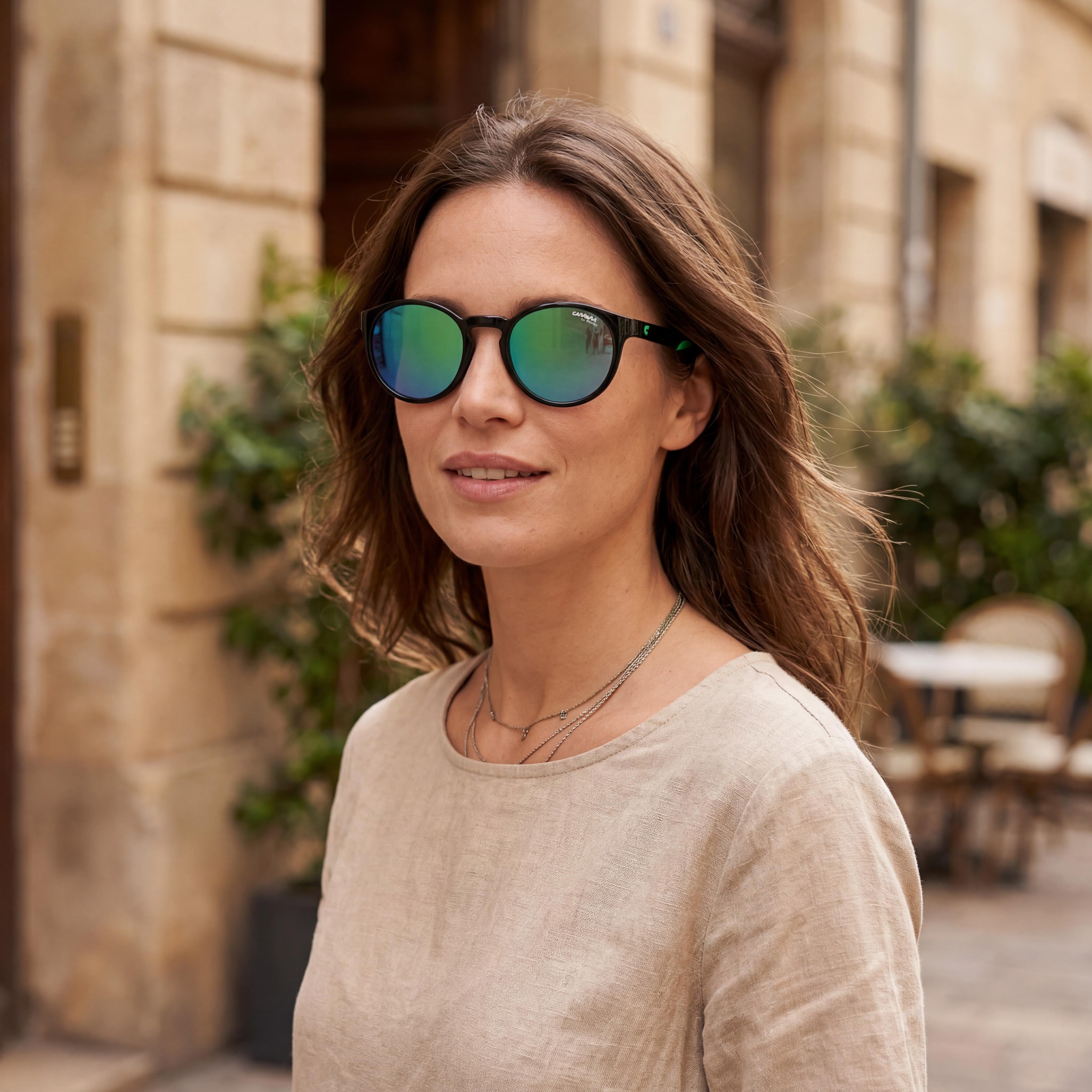 Gafas de sol unisex Carrera 8056/S, color negro y verde, con inyección de propionato, no polarizadas, 100 % protección UV, lente de 51 mm, Photo 5