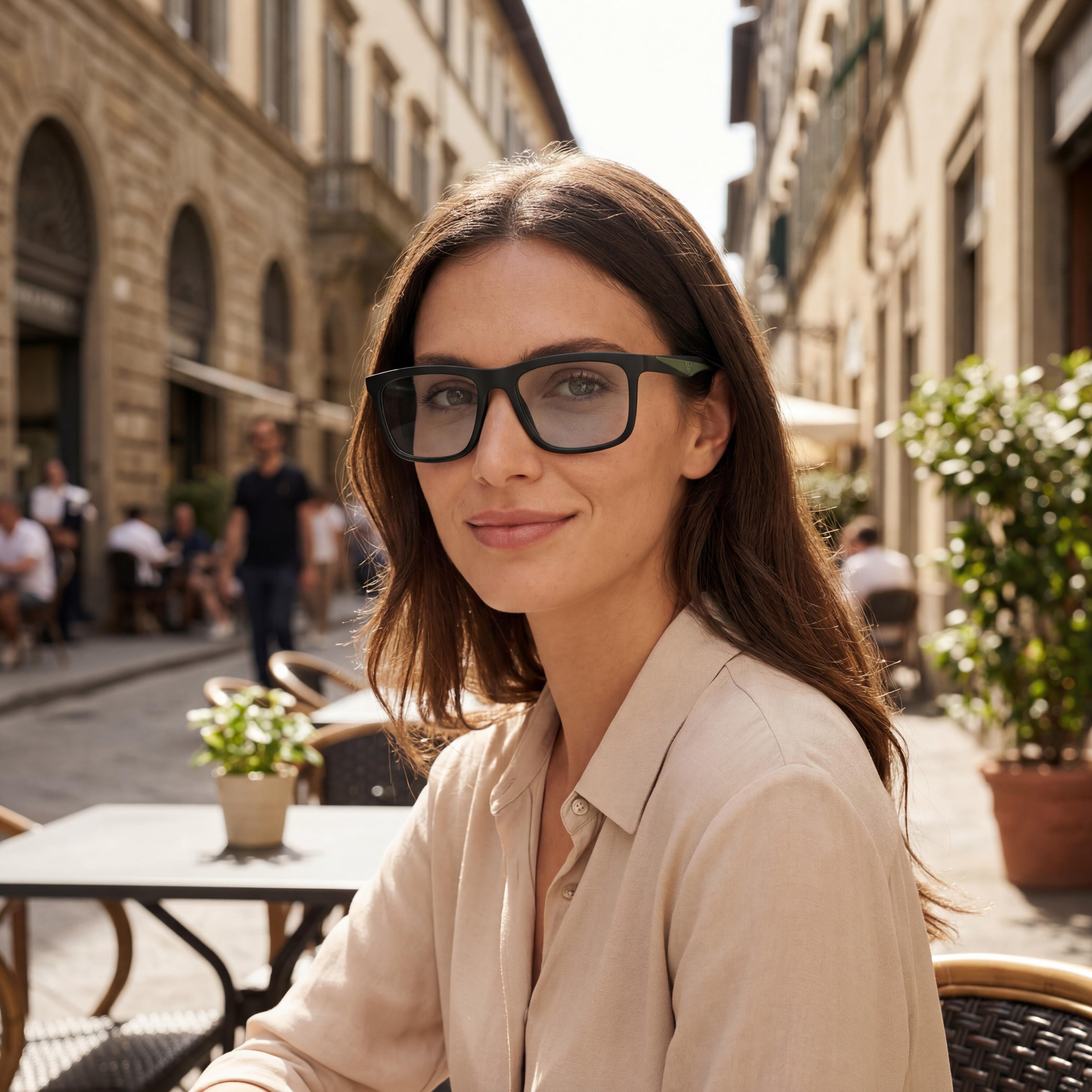 Emporio Armani Ea3246 Women's Matte Black Plastic Optical Frame with 55-17-145mm Dimensions, Photo 5