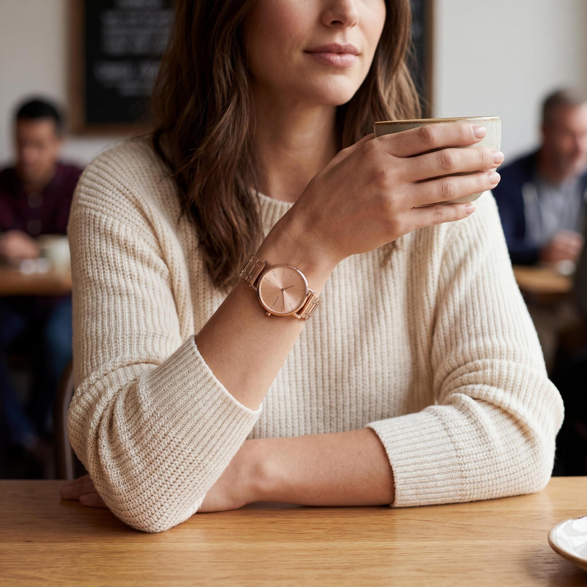 Reloj SKAGEN DENMARK Signatur Lille para mujer, de acero inoxidable en oro rosa y correa intercambiable de 30 mm, Photo 4
