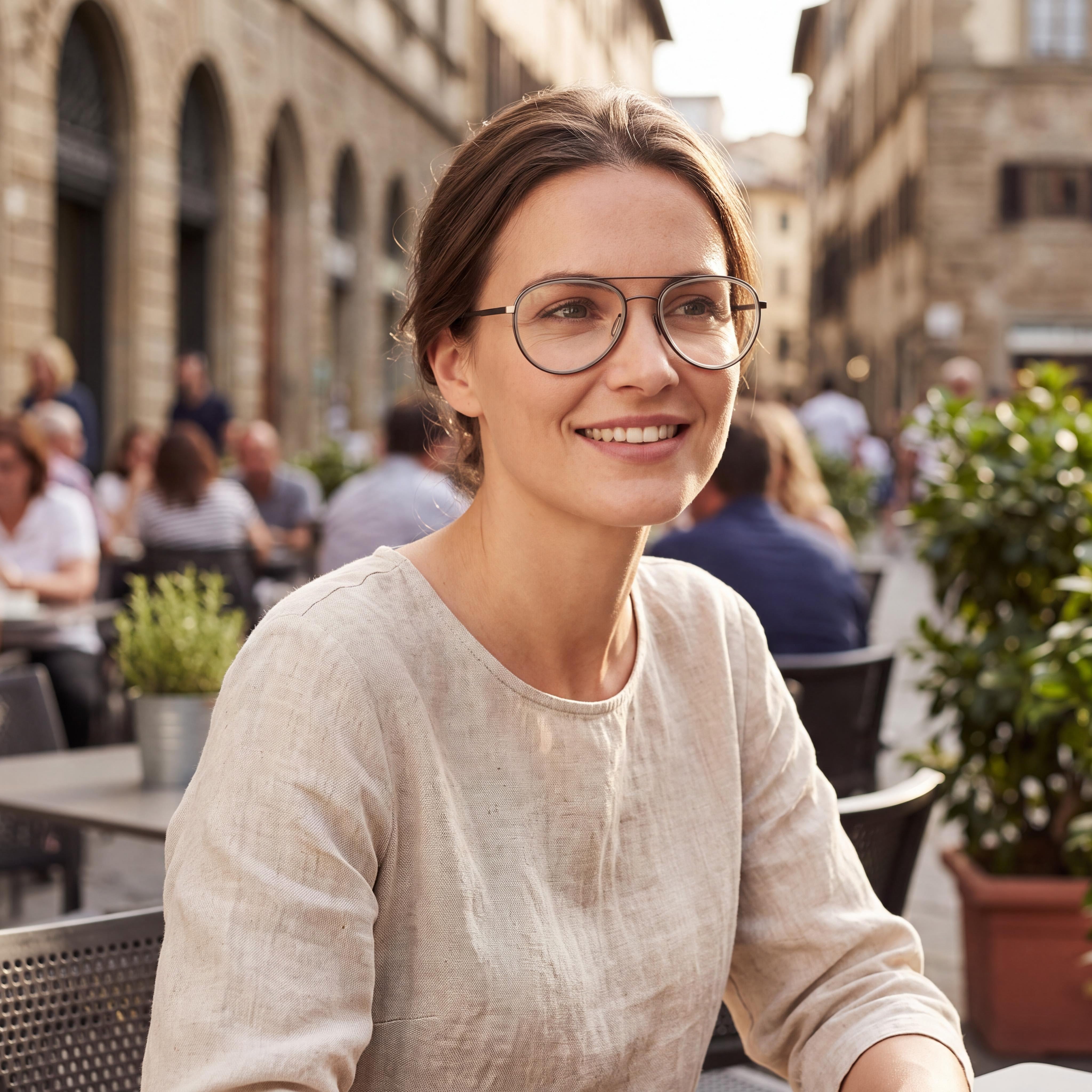 Porsche P8366 Modern Women's Brown Acetate Eyeglasses Frame 53mm, Photo 5