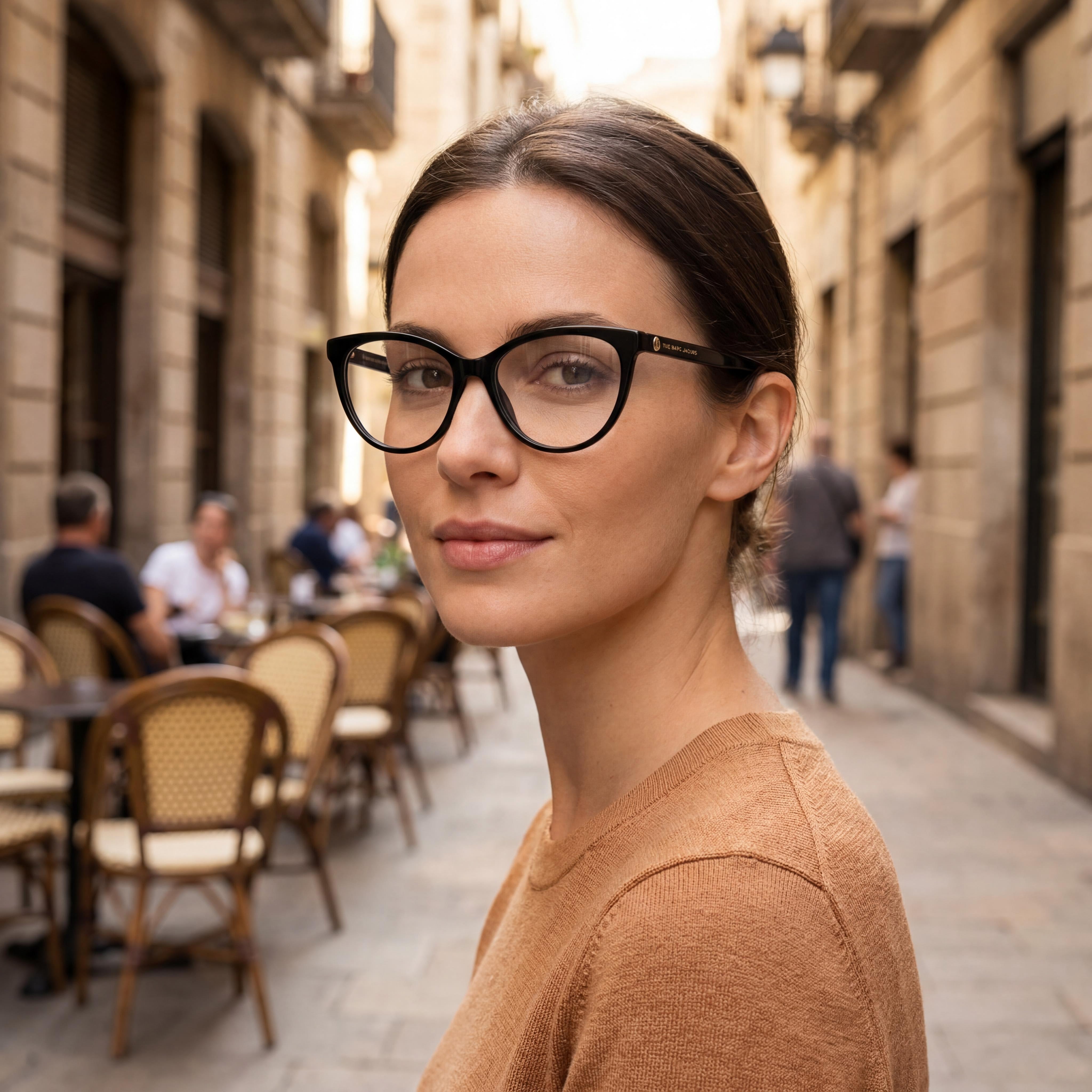 Gafas Marc Jacobs Marc 560 de acetato de montura completa para mujer, montura negra con lentes negras antirreflectantes, 54 mm, Photo 5