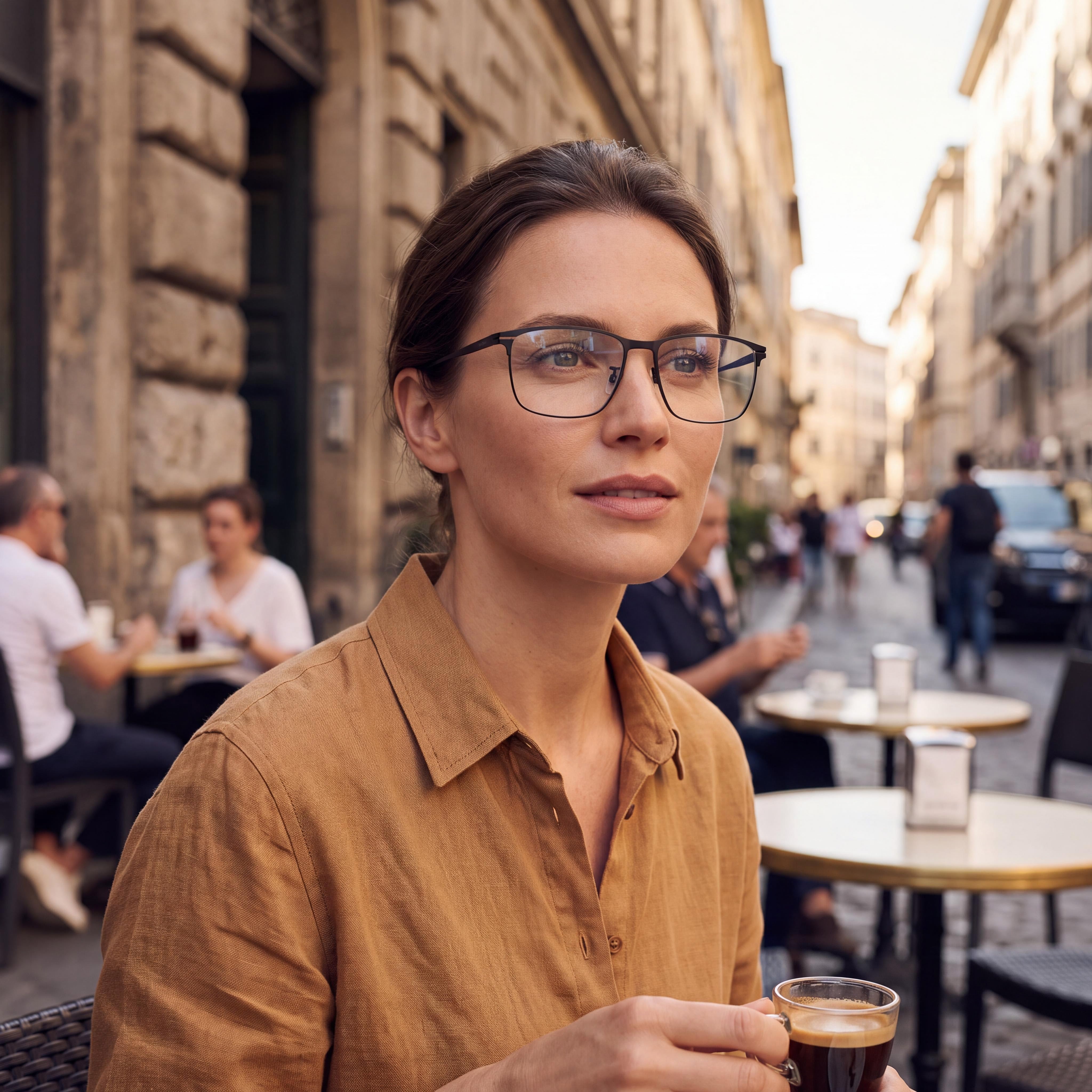 Hugo Boss Classic Unisex Eyewear featuring Metal Frame and Polycarbonate Lenses, Matt Black, 57mm Lens Width, 150mm Temple, Photo 4