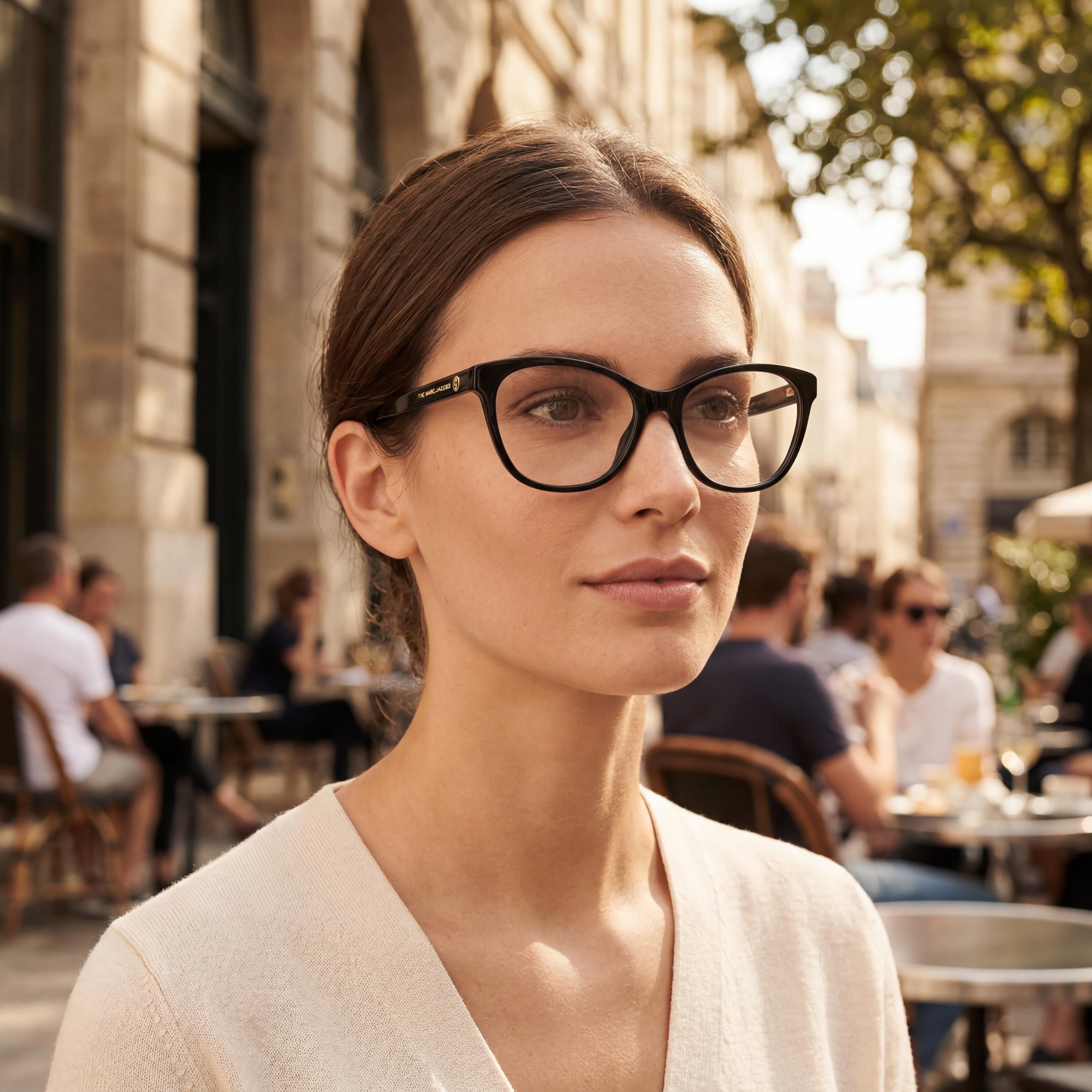 Gafas Marc Jacobs Modern de acetato negras para mujer, 53 mm de ancho de lente, 16 mm de ancho de puente, 140 mm de longitud de patilla, Photo 6