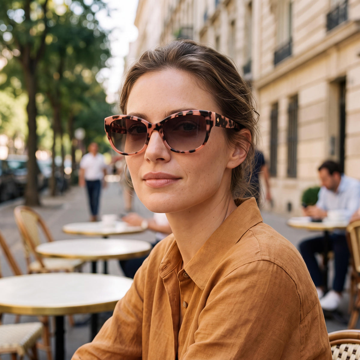 Kate Spade New York JOHANNA/F/S Women's Black Acetate Frame Grey Non-Polarized Sunglasses 53mm, Photo 6