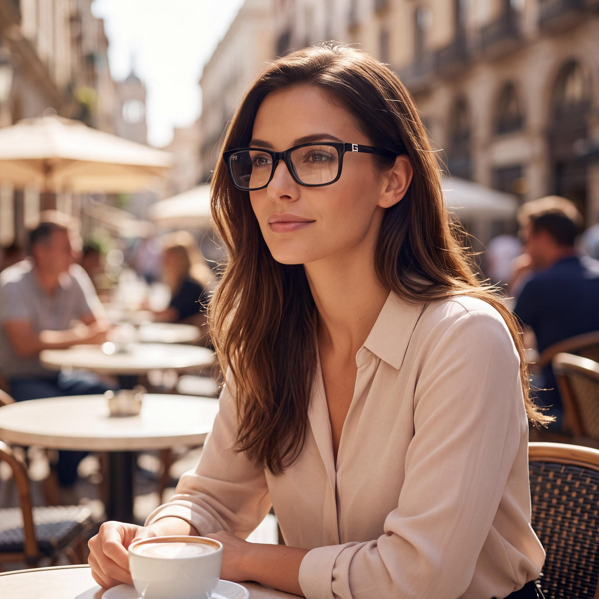 Gafas unisex GUESS Gu50190 con montura de plástico negro brillante, lentes de policarbonato y un ancho de lente de 58 mm, Photo 5