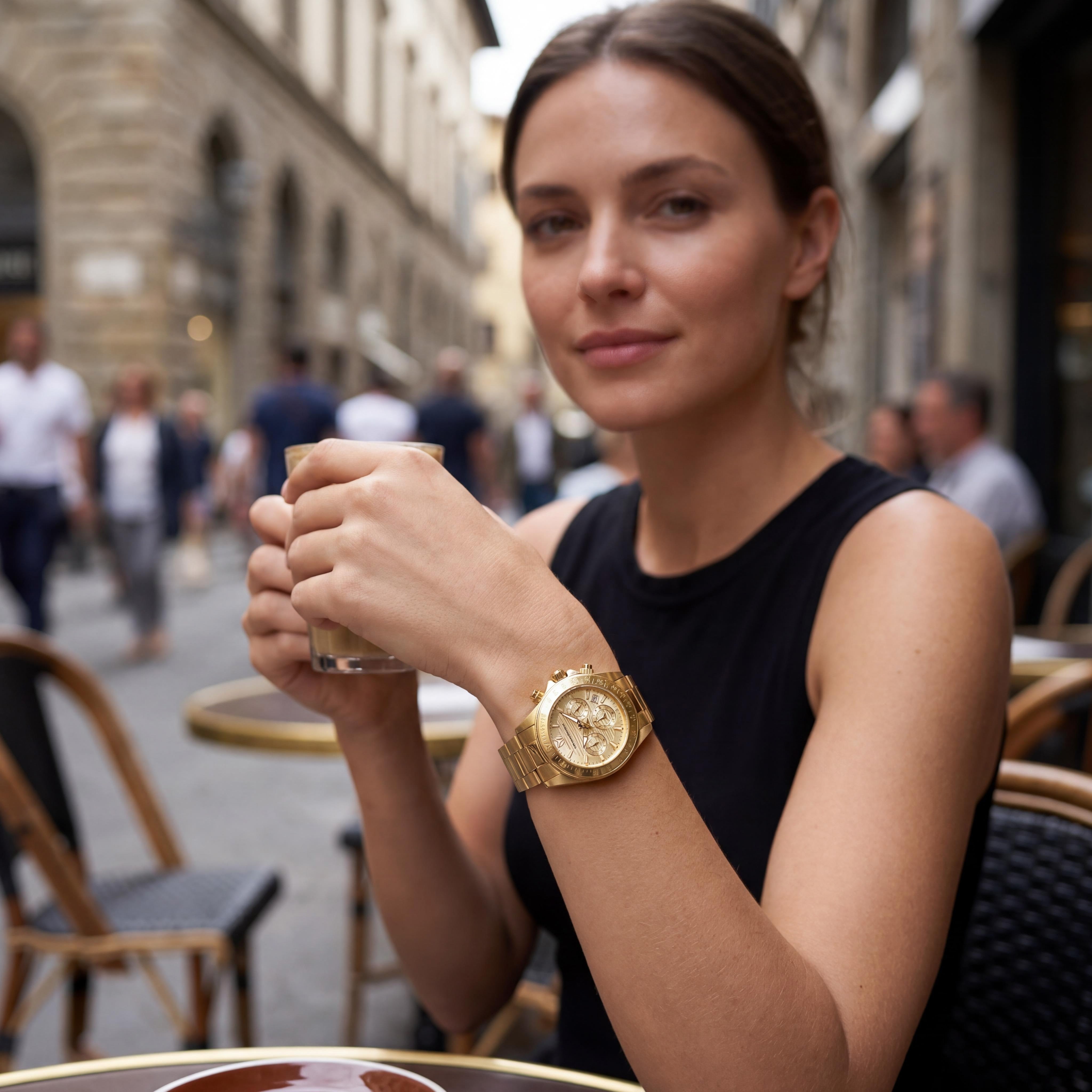 TechnoMarine Manta Women's Gold Stainless Steel Case Chronograph Quartz Water Resistant Watch 38mm, Photo 5