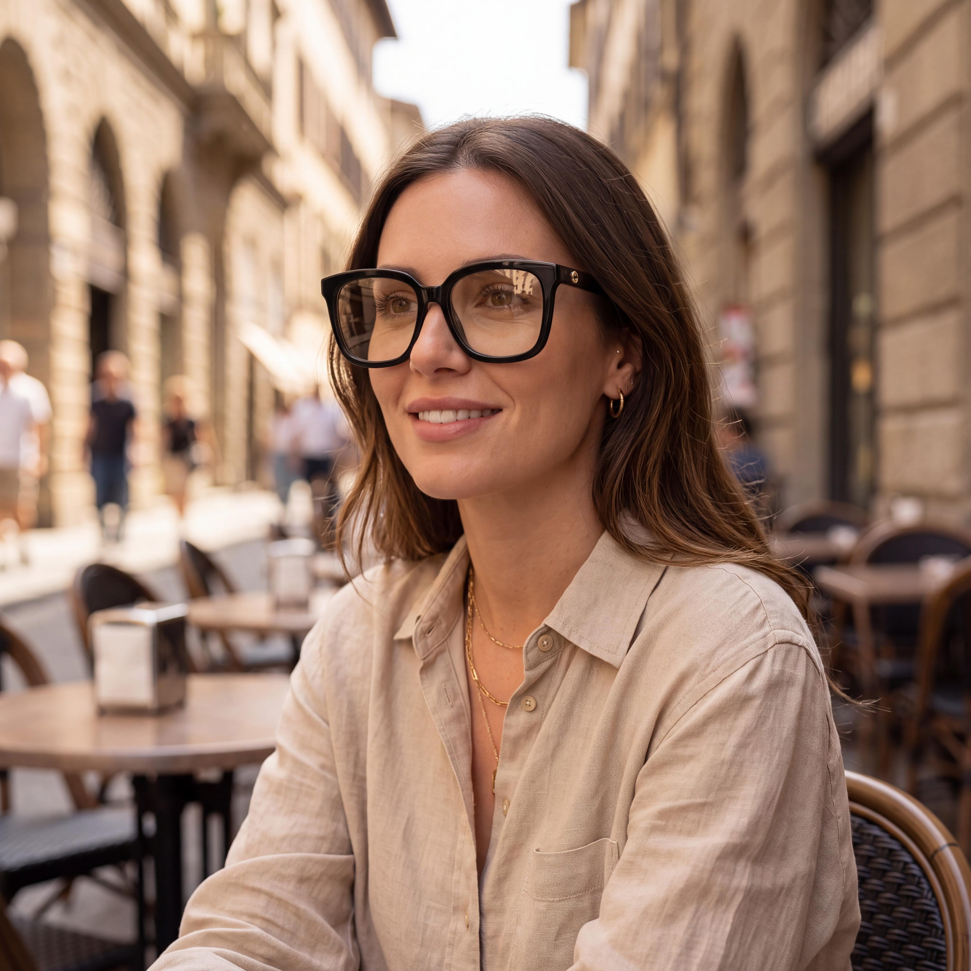 Gafas cuadradas Gucci Gg1319o 001 negras de ecoacetato para mujer 53mm, Photo 3
