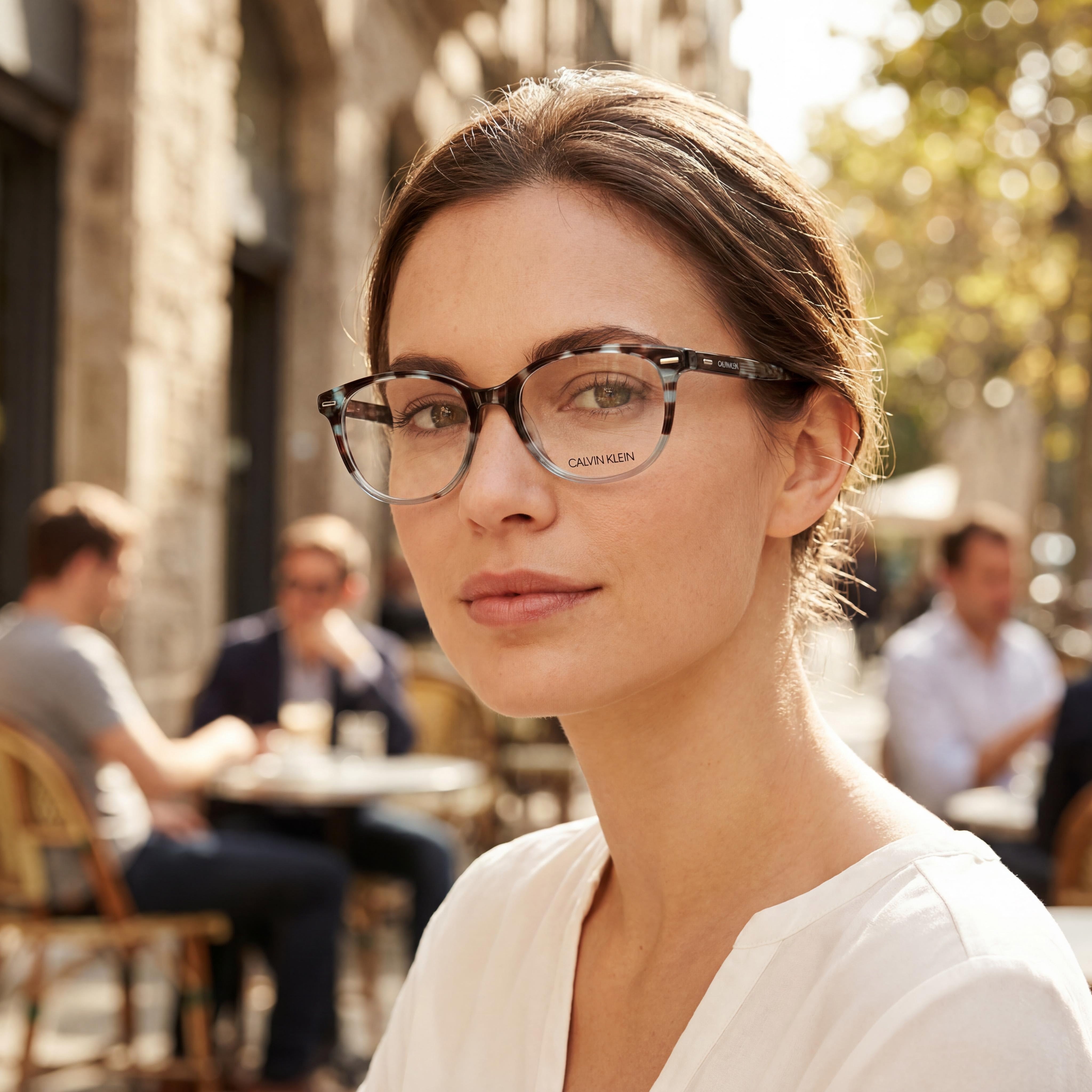 Calvin Klein Eyewear Unisex Aqua Tortuga Aleación Acero 51mm Protección UV No Polarizados, Photo 5