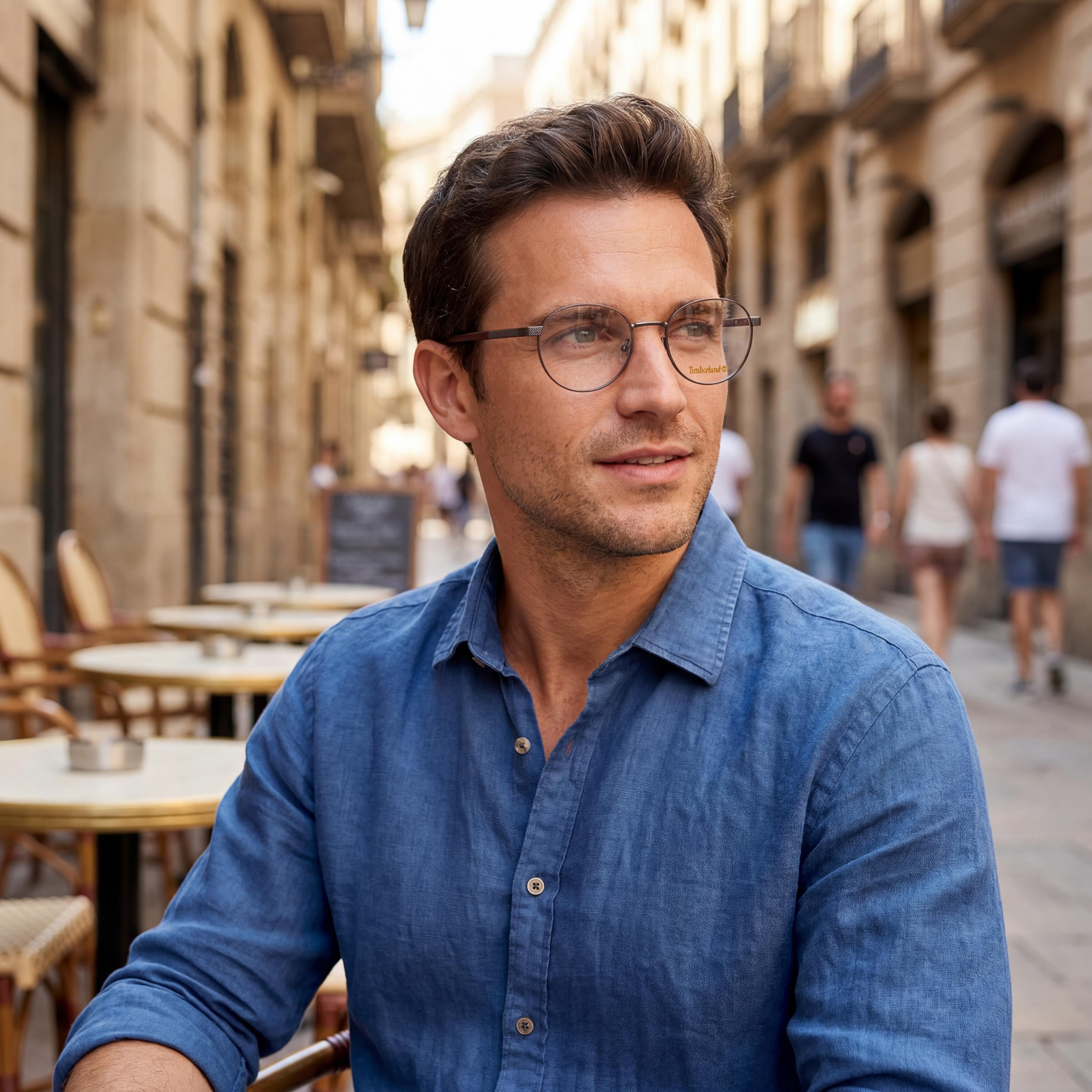 Gafas metálicas Timberland Casual para hombre, color bronce pulido brillante 50/21/145, Photo 5