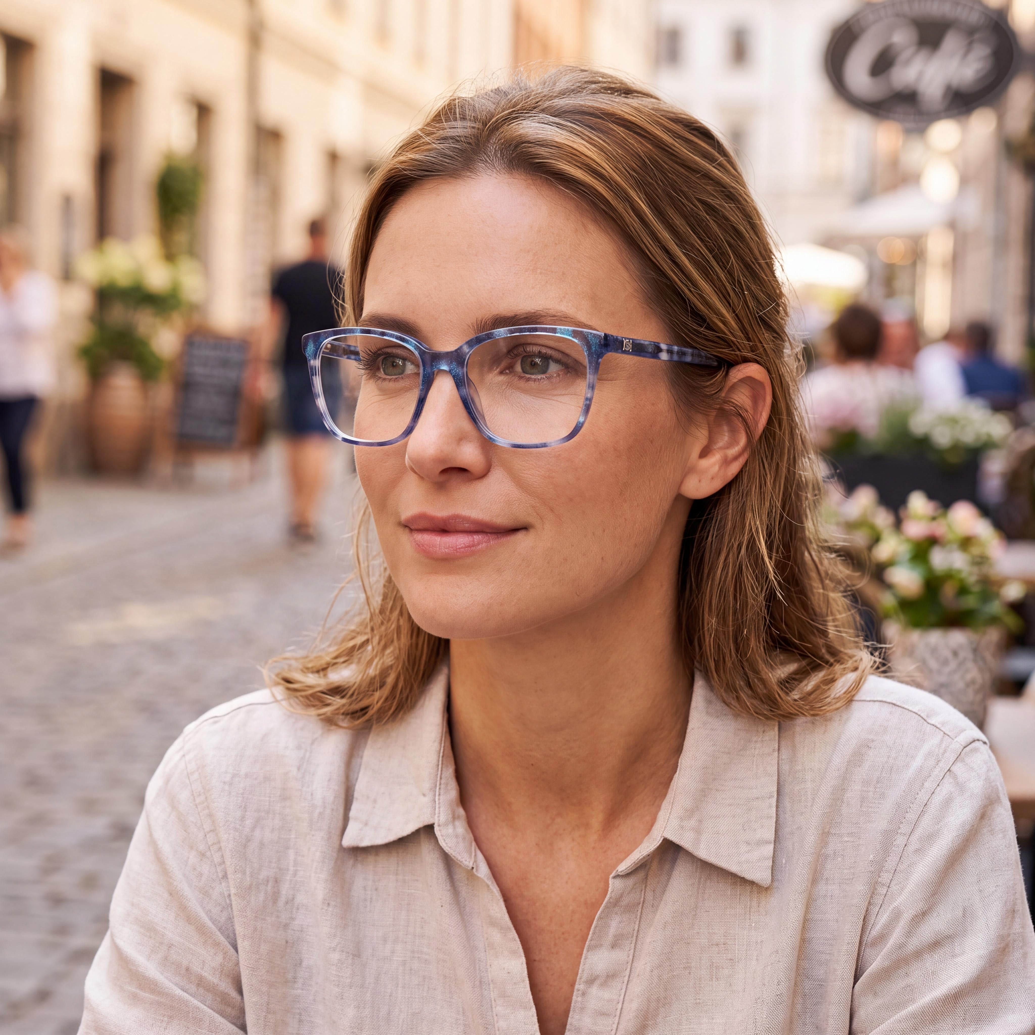 Gafas Bebe Bb5217 Unisex Cuadradas de Acetato de Montura Completa en Teal Shimmer, Lente 52mm, Puente 17mm, Patilla 140mm, Photo 6