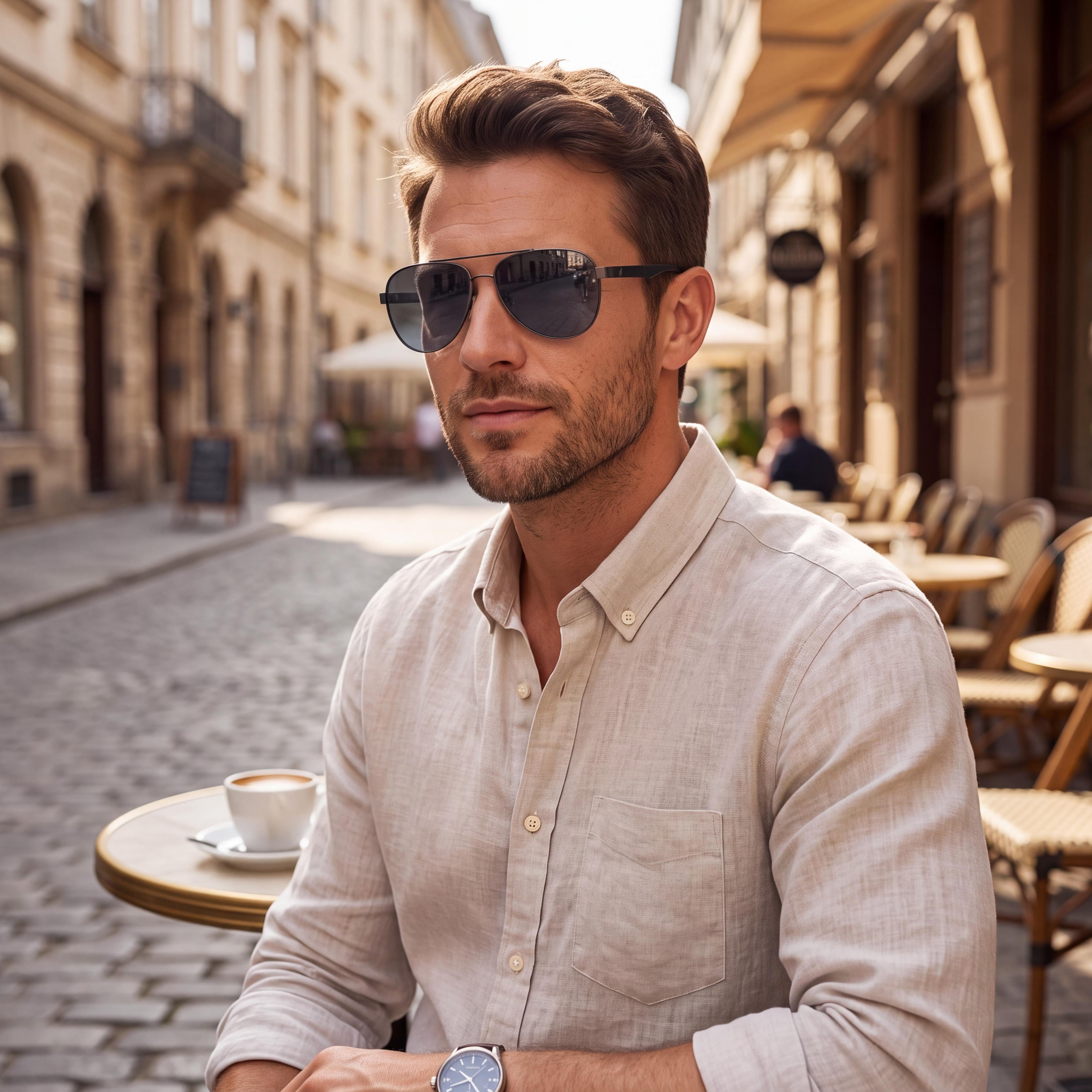Nautica N107sp Men's Metal Pilot Sunglasses with Matte Gunmetal Frame, Multicolor Non-Polarized UV Protected Lenses, 60mm, Photo 5