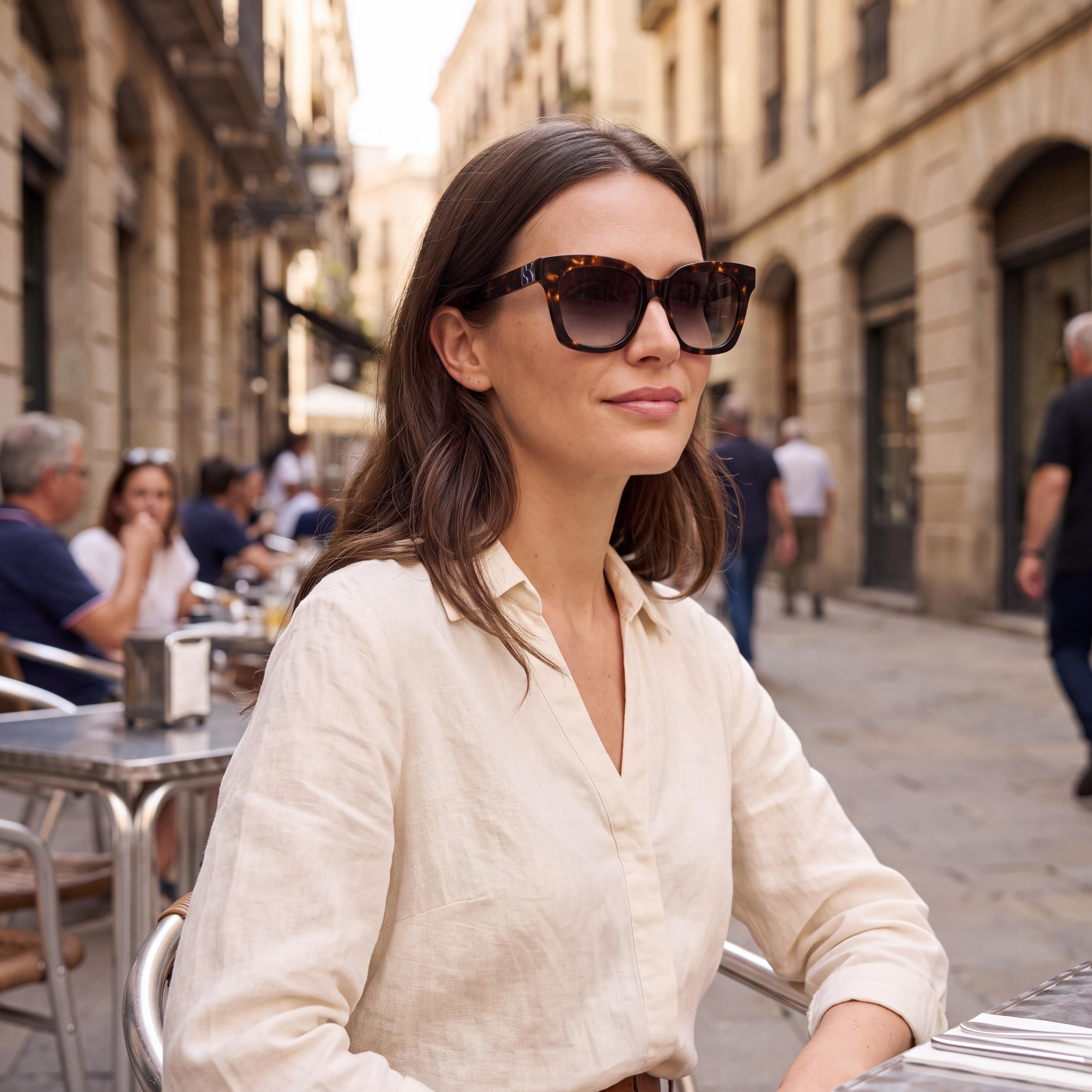 kate spade new york Casual Women's Dark Havana Acetate Polarized Sunglasses 53mm, Photo 6