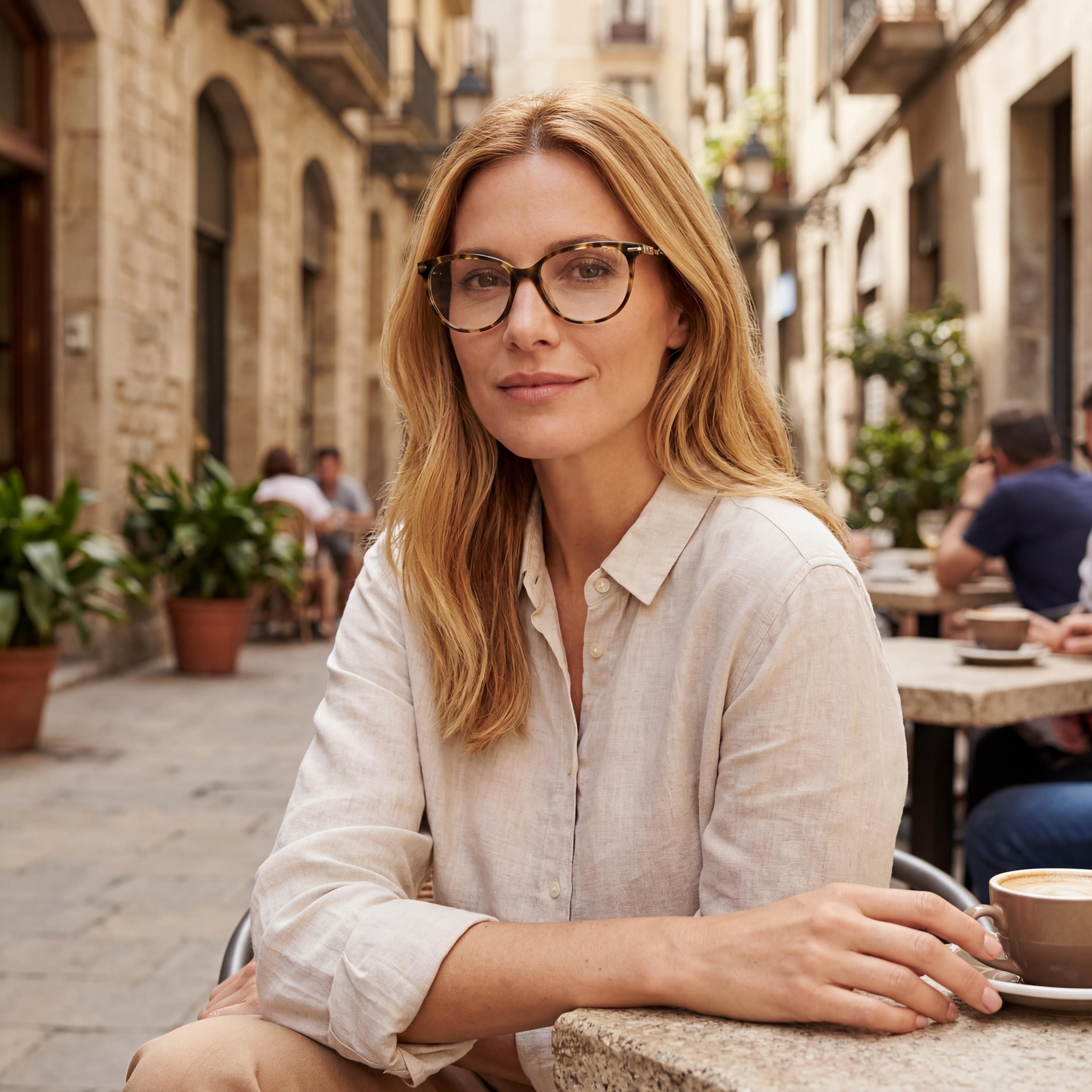 TOUS Classic Women's Brown Havana Acetate Optical Frames, Lens Width 53mm, Bridge 16mm, Temple 135mm, Photo 5
