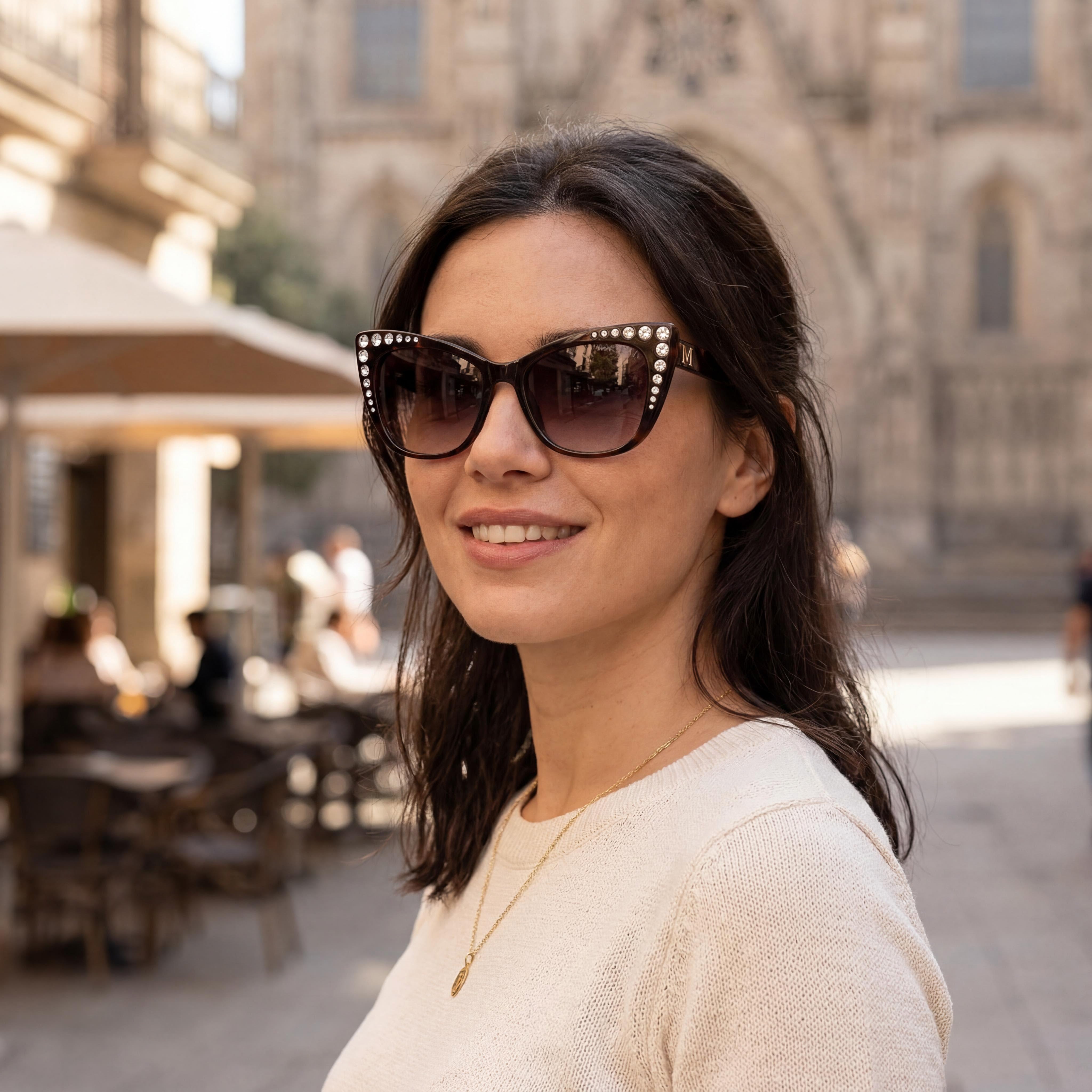 GUESS by Marciano Gm00000 Unisex Montura de Habana Oscuro Inyectado Lentes No Polarizadas Gafas 54-17-145, Photo 6