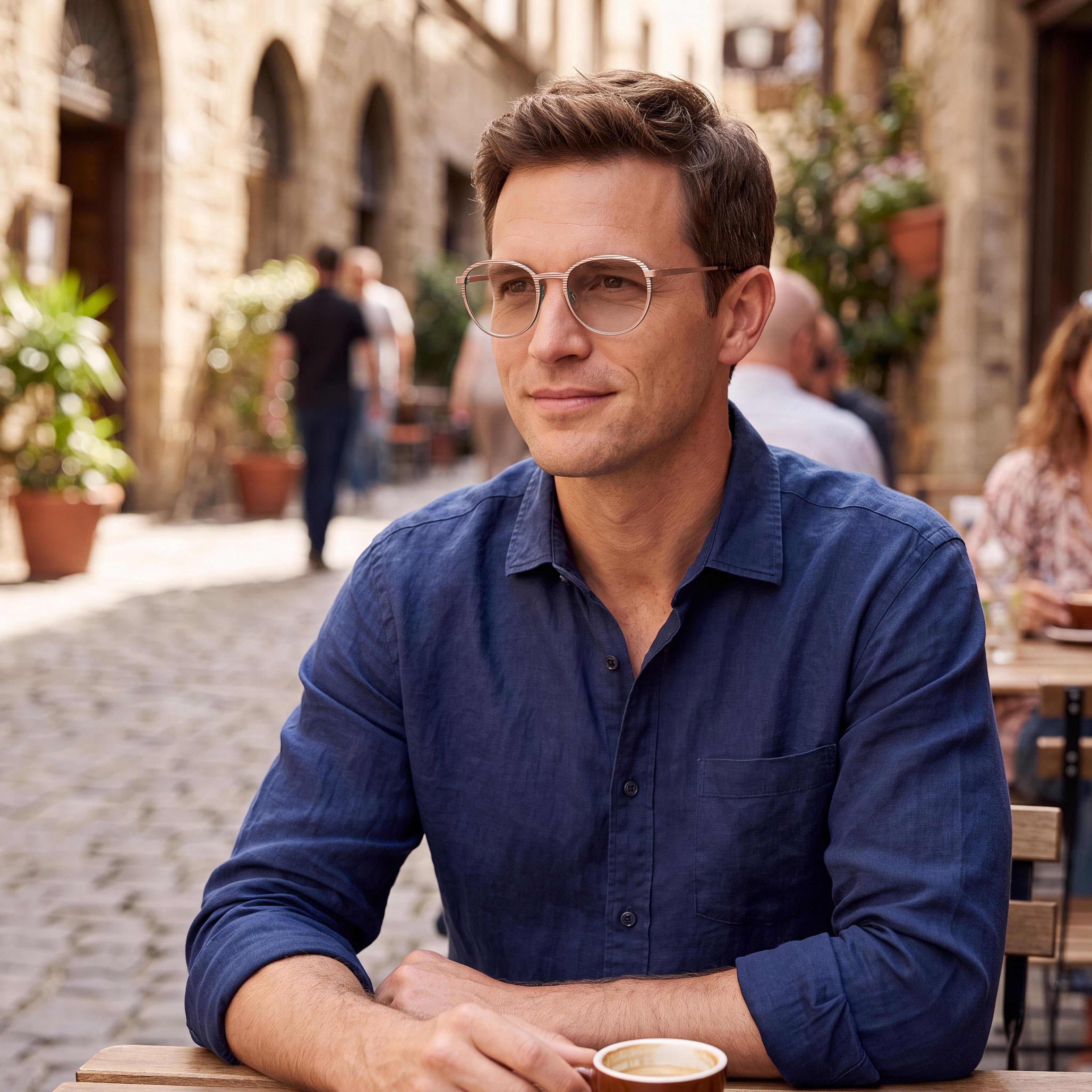 MCALLISTER Mc4532 Men's Eyewear featuring Rose Gold Metal Frame and Clear Lenses 49-17-140mm, Photo 6