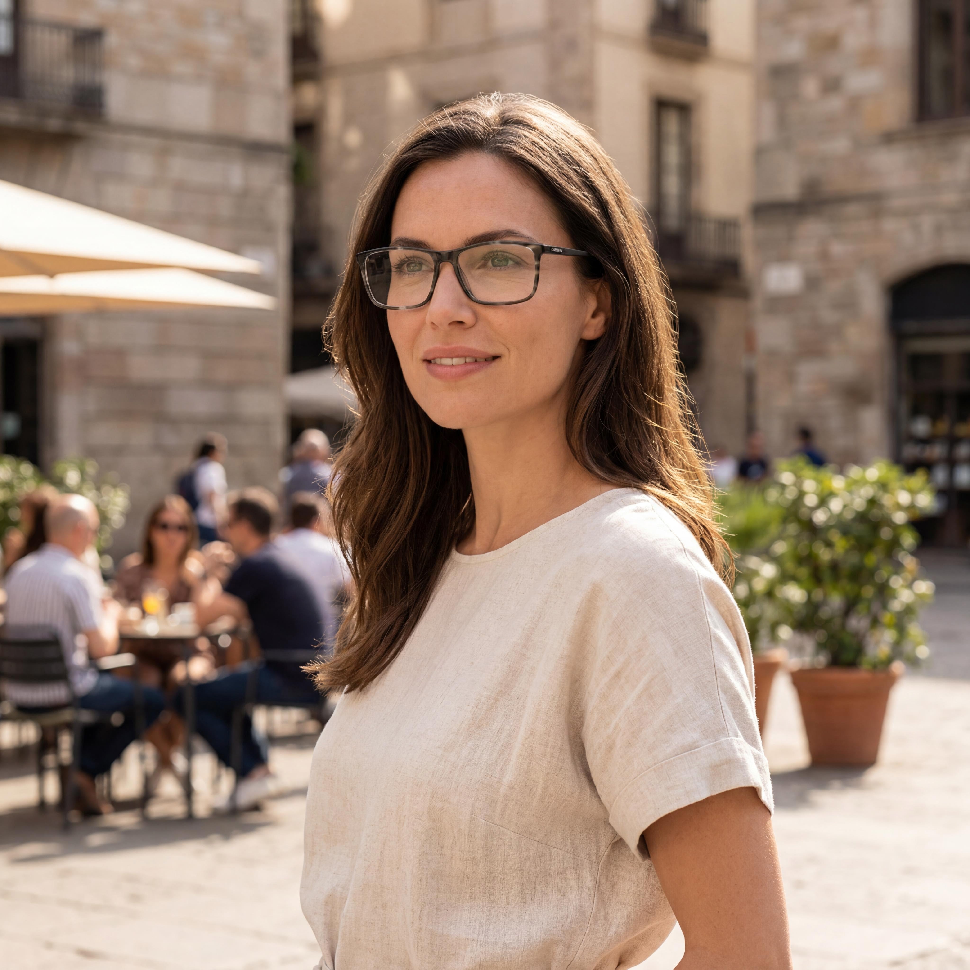 Carrera Carrera 225 Unisex Grey Horn Acetate Eyeglasses with Polycarbonate Lenses 56-17-145, Photo 5
