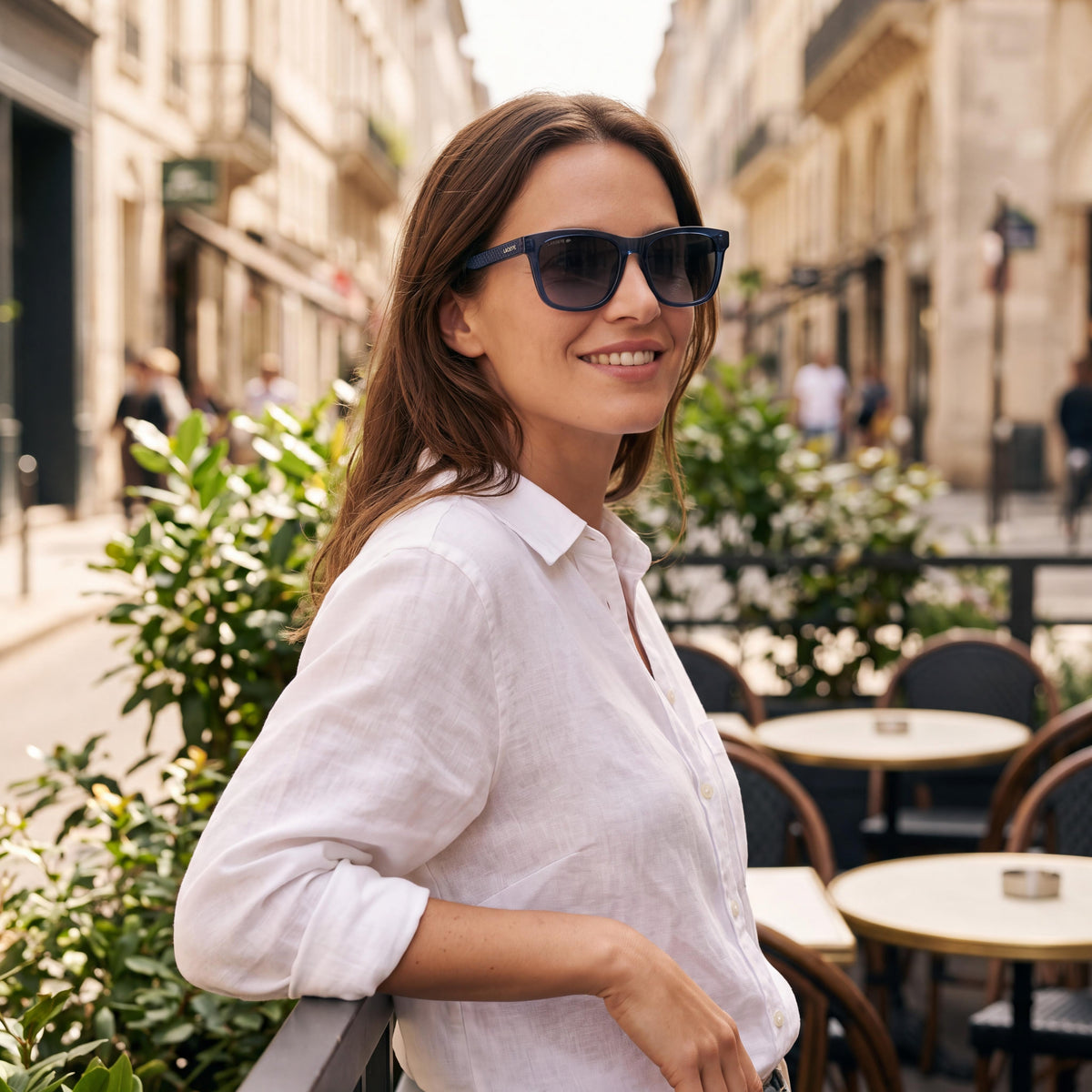 Lacoste L6060s Unisex Classic Transparent Blue Plastic Frame Grey Lenses UV Protection 54mm, Photo 5
