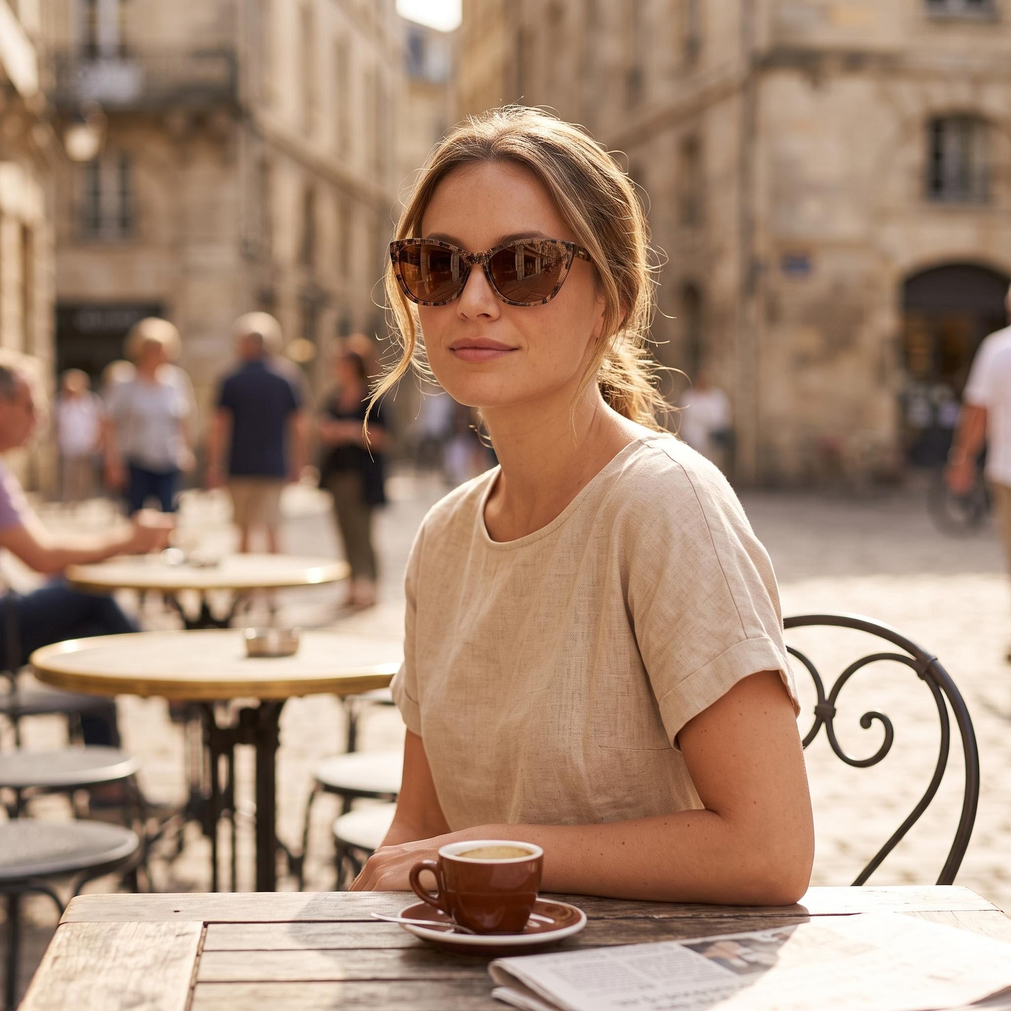 bebe Bb7254 Women's Brown Acetate Frame with UV Protection Non-Polarized Lenses 56-17-140, Photo 6
