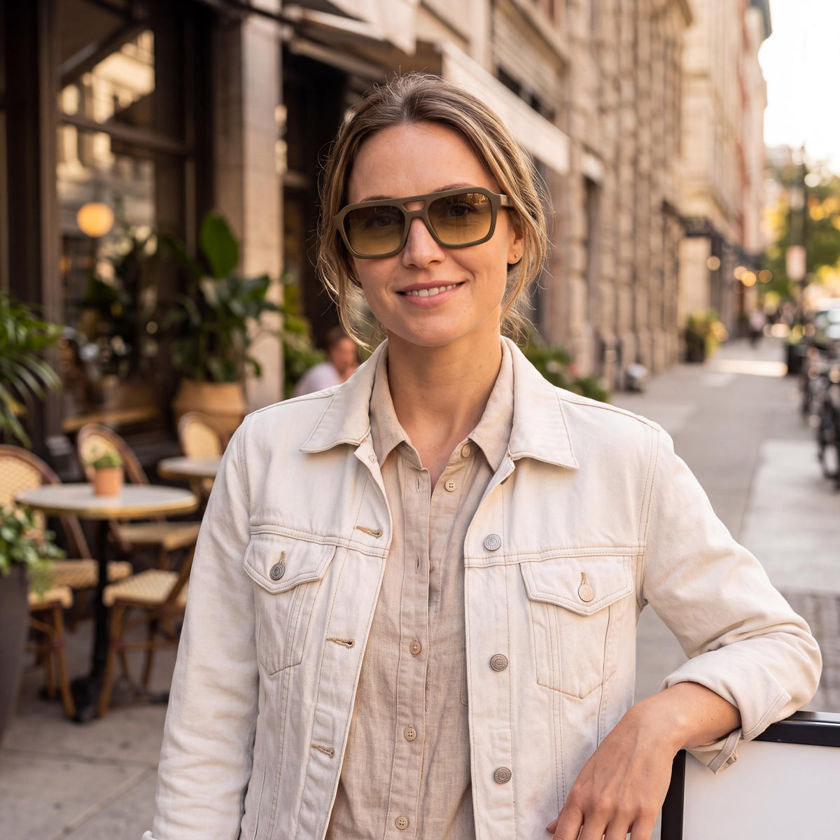 Calvin Klein Jeans Ckj25603s Women's Classic Matte Brown Plastic UV Non-Polarized Solid Brown Lens Sunglasses 56mm, Photo 6