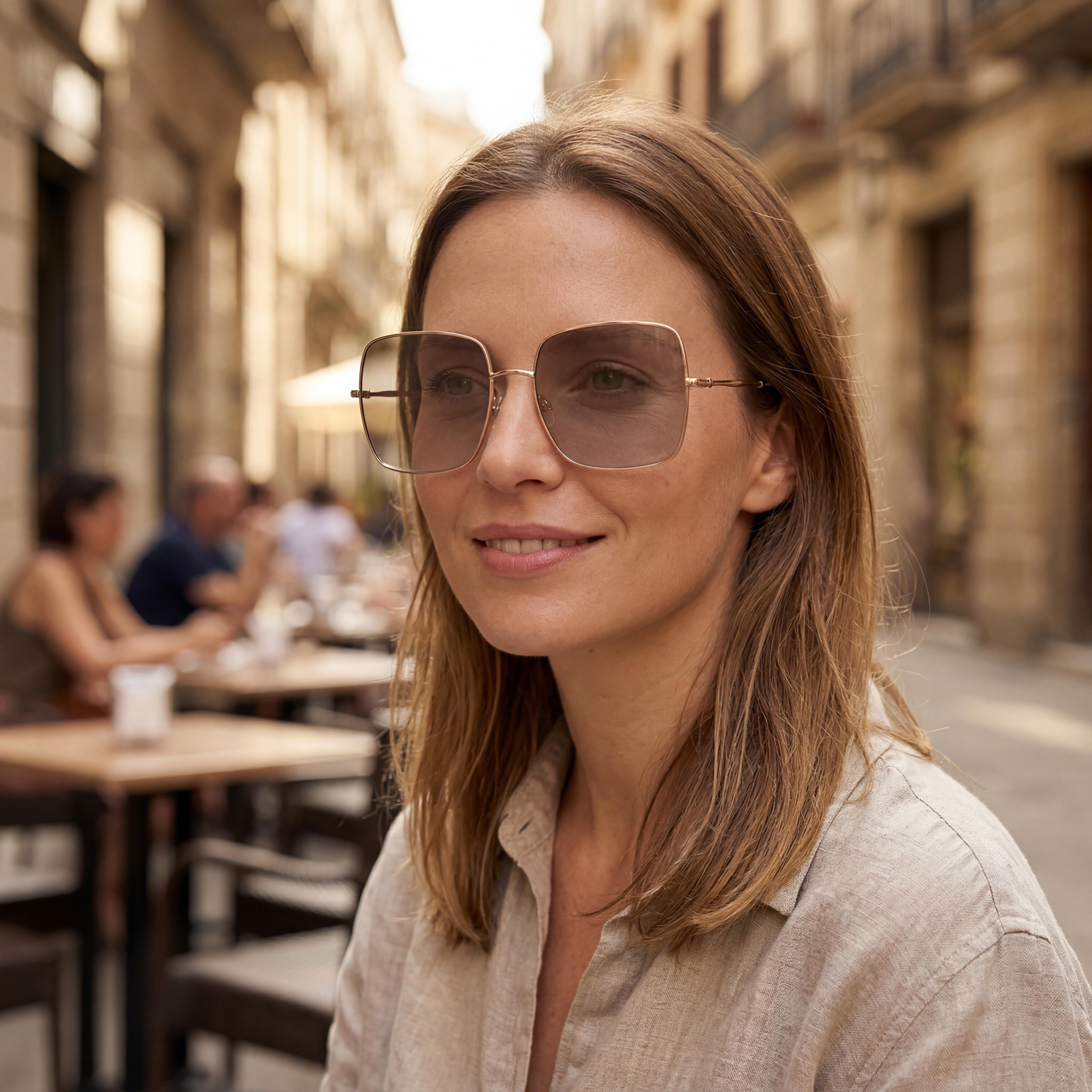 Gafas de sol Missoni Classic Glam de aleación de acero no polarizadas para mujer, 100 % UV, montura gris oro rosa, lentes oro rosa de 58 mm, Photo 6
