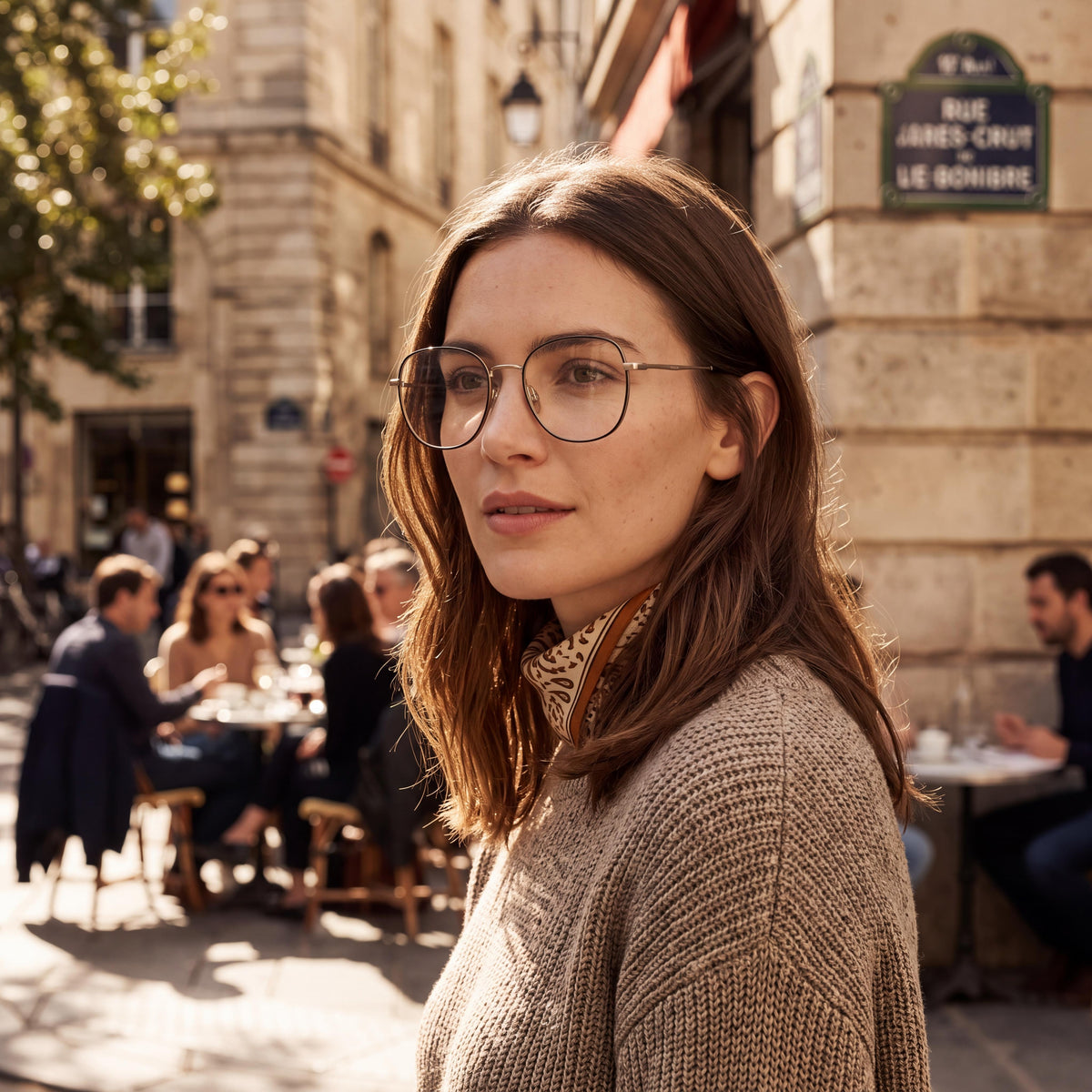 Gafas Graduadas Levi's Lv 5023 para Mujer, de Acero Inoxidable Negro, Montura Completa Grande, 52mm, Photo 5