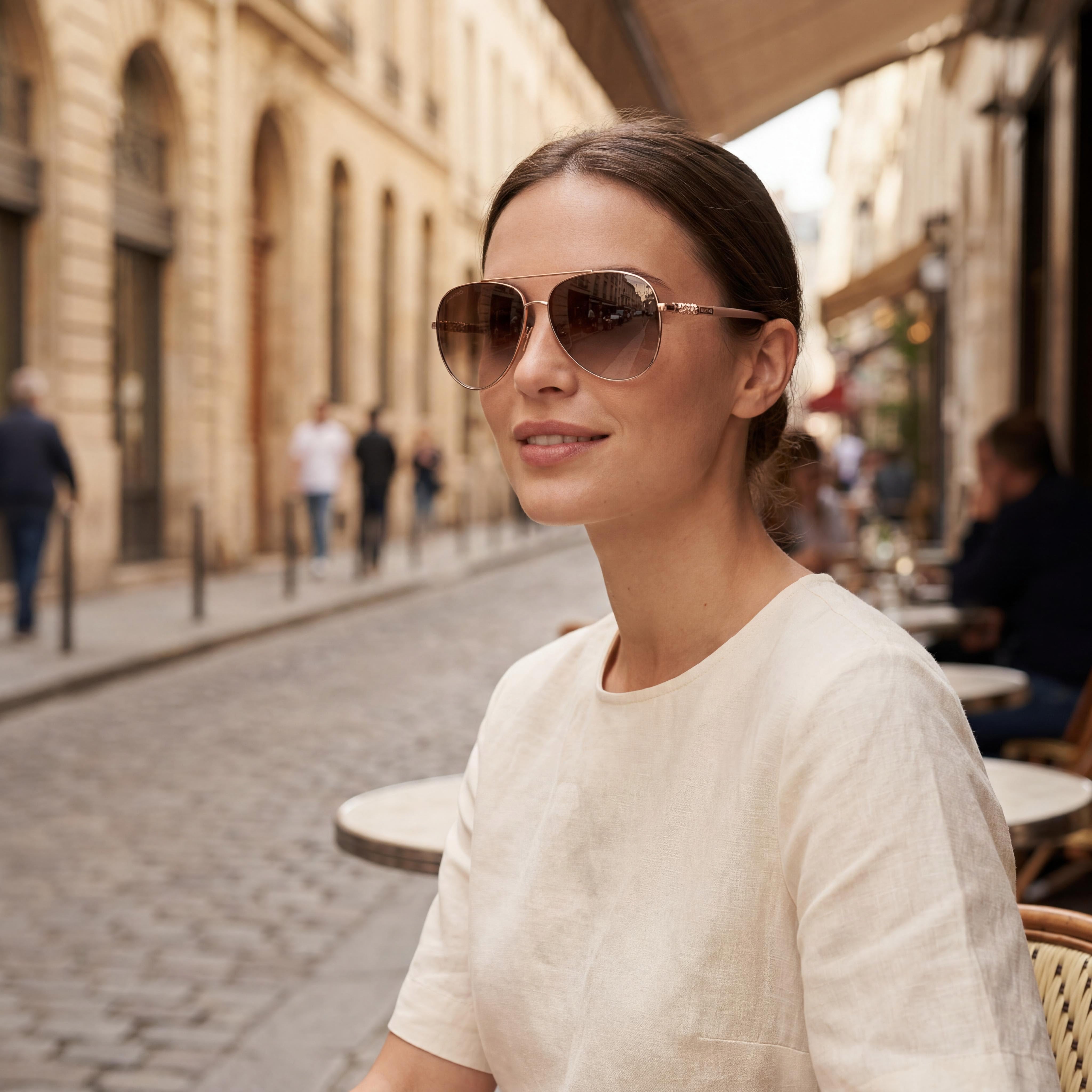 Jimmy Choo GRAY/S 0BKU JL Gold / Nude Sunglasses for Women, 63mm, Photo 6