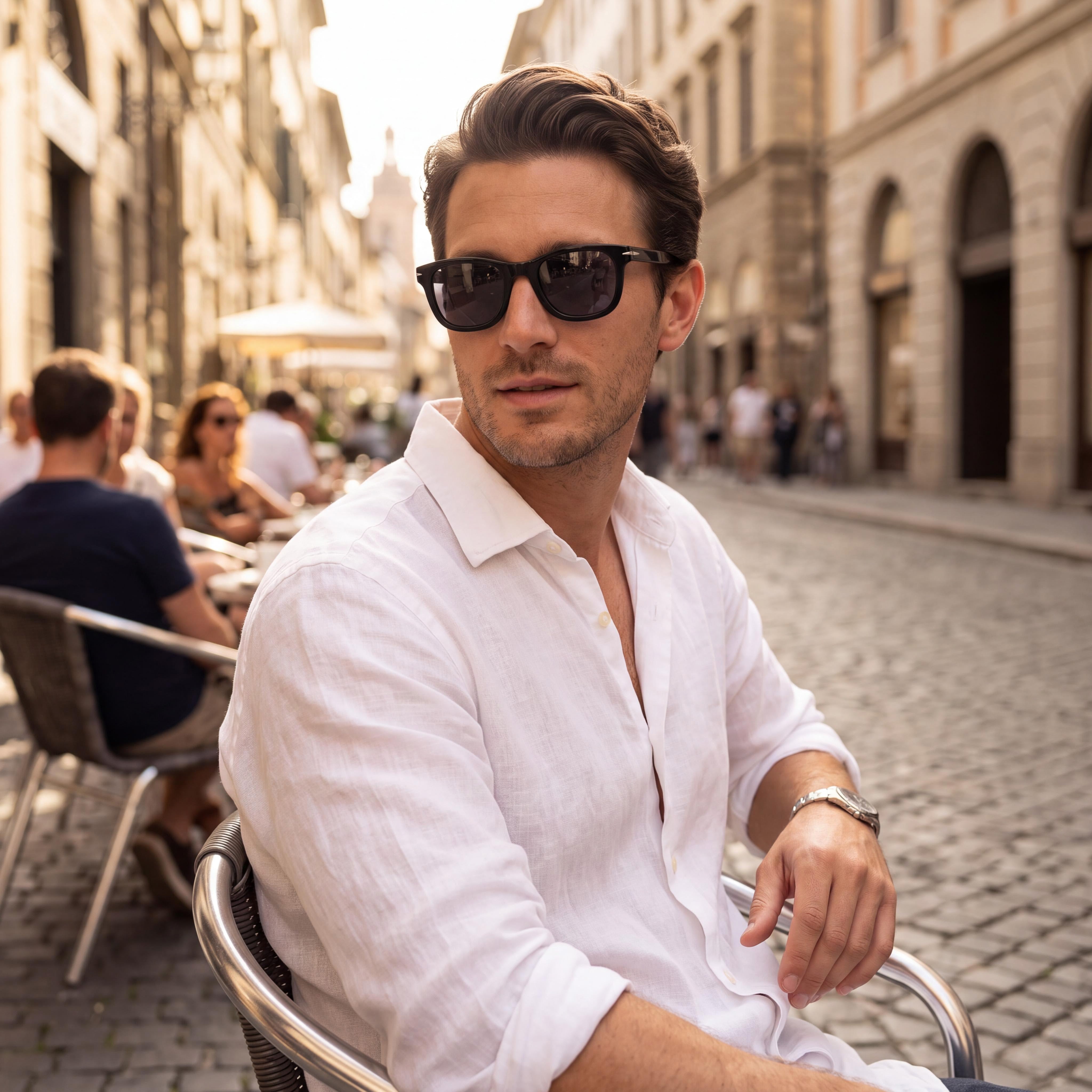 David Beckham Db 1006/S Men's Black Grey Clip-on Acetate Sunglasses, Grey Polarized Lenses 50mm, Photo 6