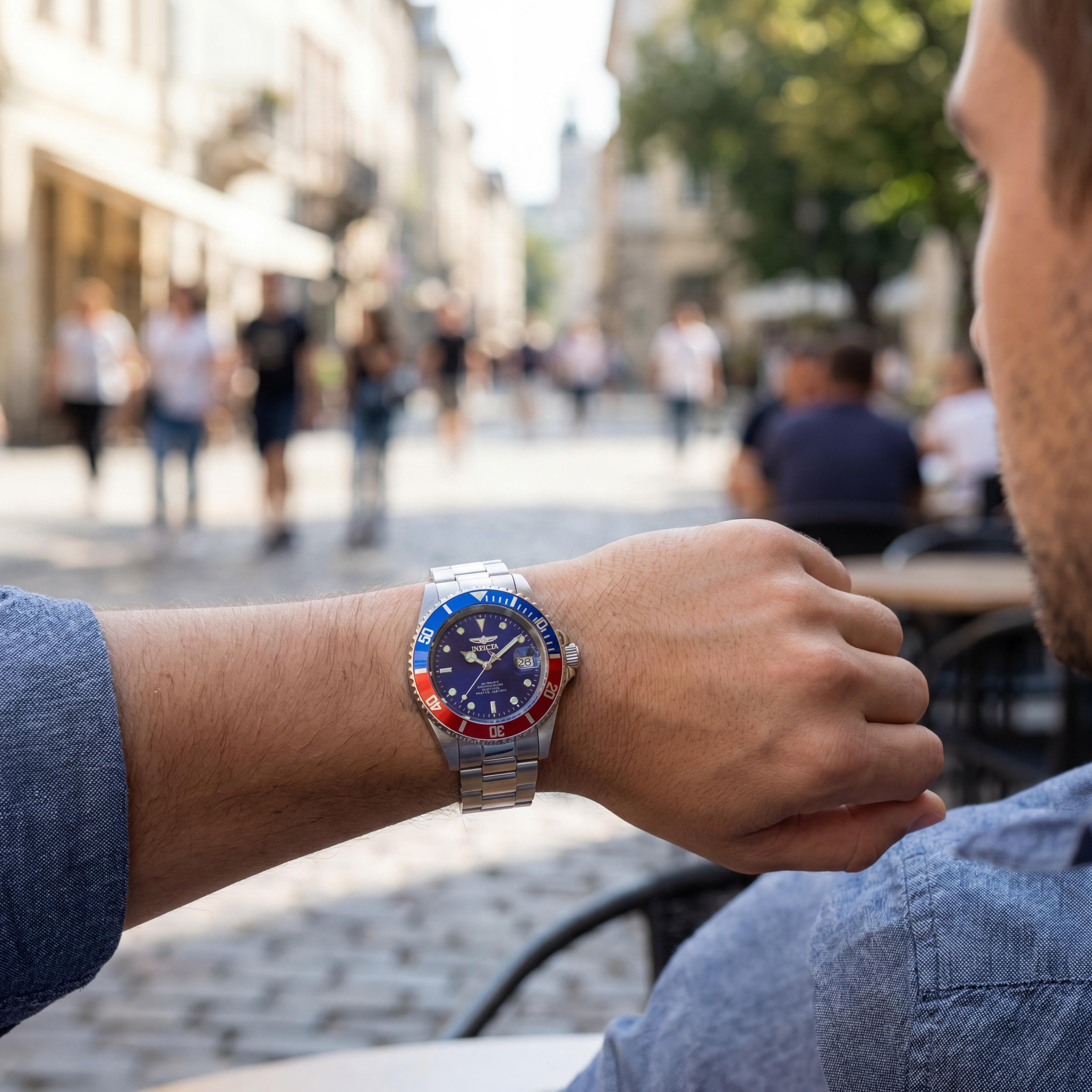 Invicta Reloj de pulsera para hombre Pro Diver 5053OBXL automático de acero inoxidable con esfera azul, 43 mm, resistente al agua, Photo 5