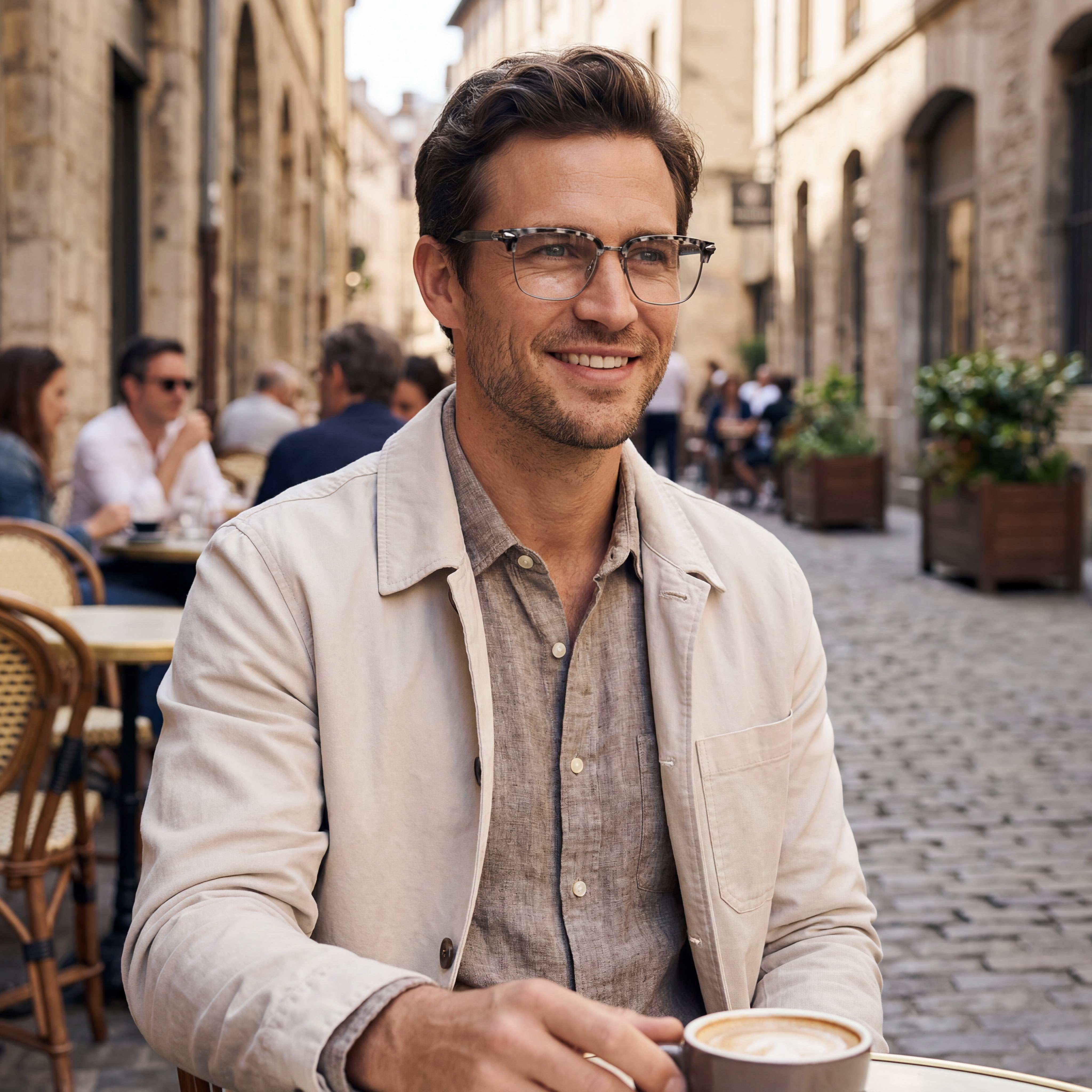 Rag & Bone Modern Men's Black Grey Havana Alloy Steel Sunglasses with Polycarbonate Lenses 53mm, Photo 5