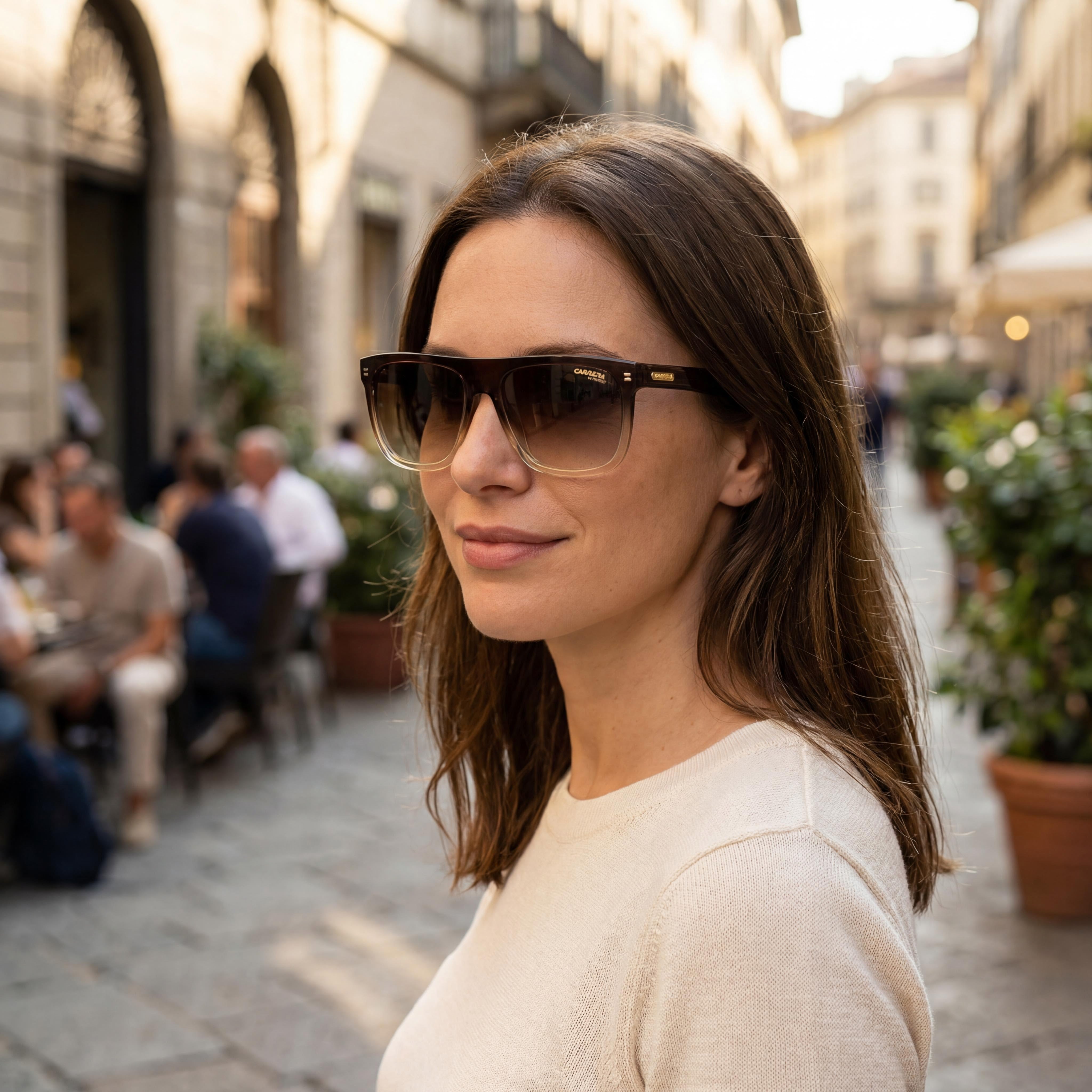 Gafas de sol unisex Carrera CARRERA 267/S de acetato marrón descolorido transparente degradado marrón oscuro no polarizadas de 56 mm, Photo 4
