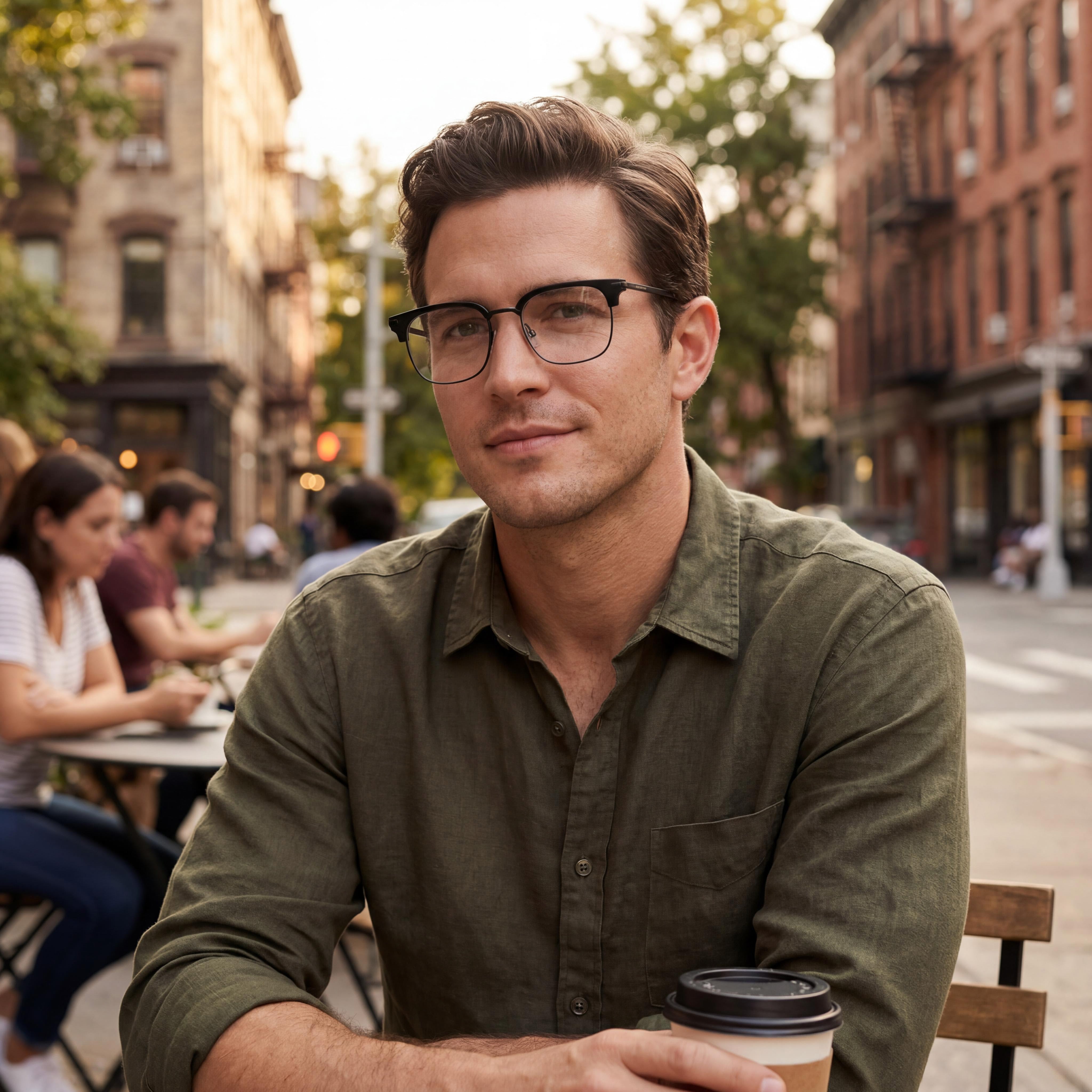 Gafas ligeras para hombre Lucky Brand Vlbd322, ancho de lente 51 mm, ancho de puente 19 mm, largo de patilla 140 mm, Photo 4